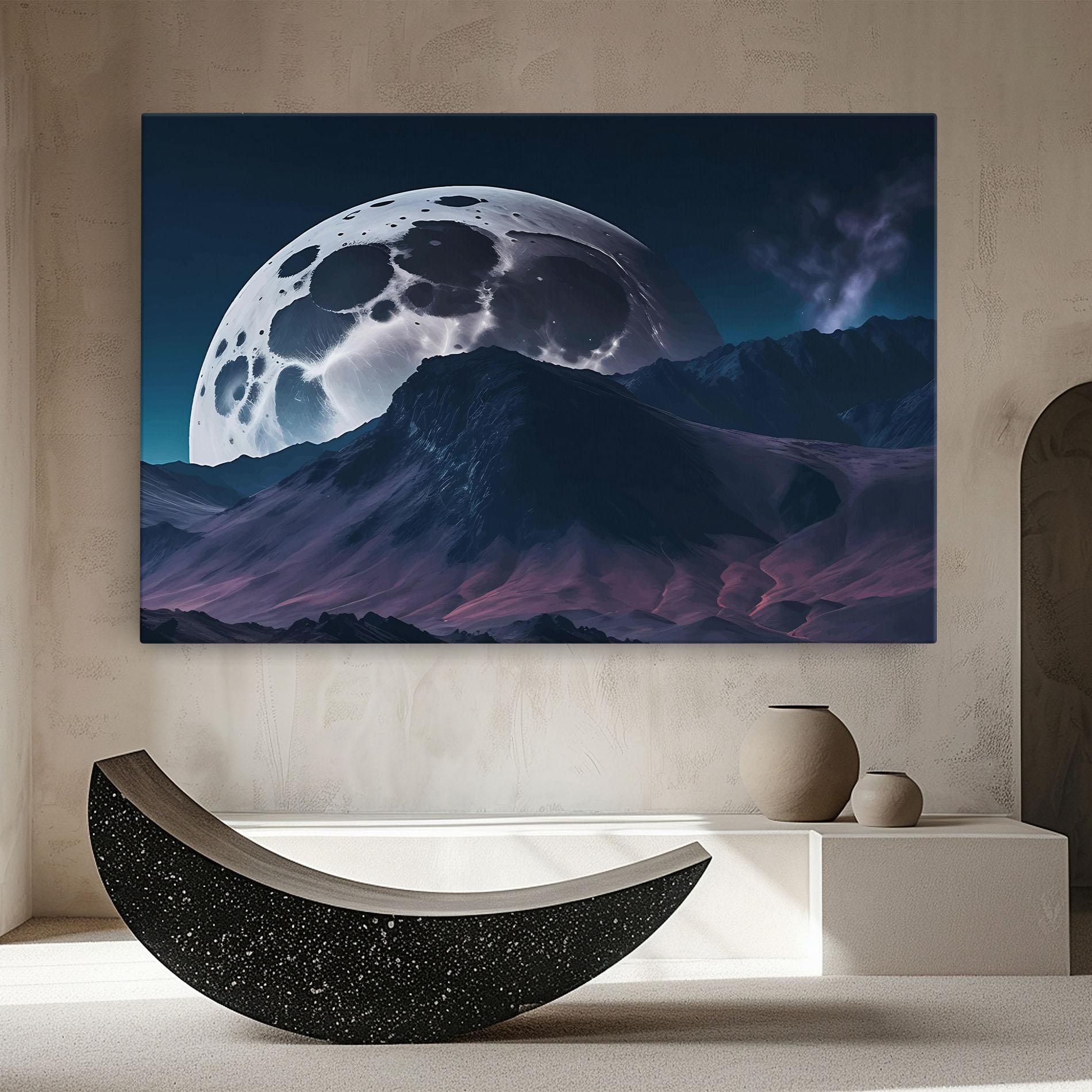 Tablou Canvas Full Moon Smoke mockup 8