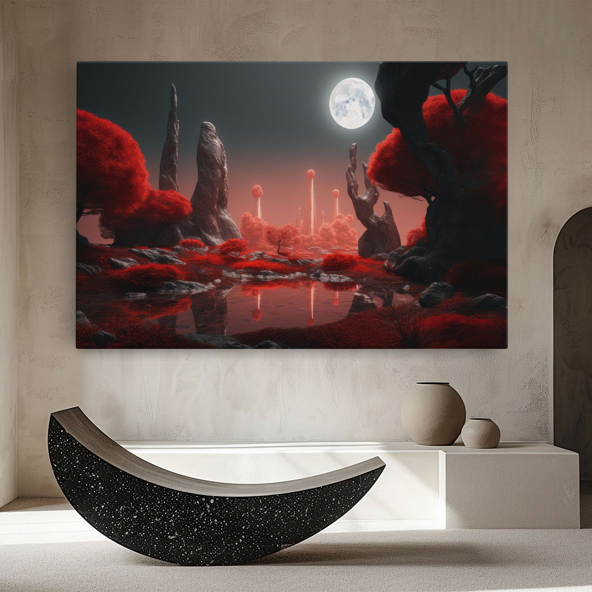 Red Alien Trees mockup 8