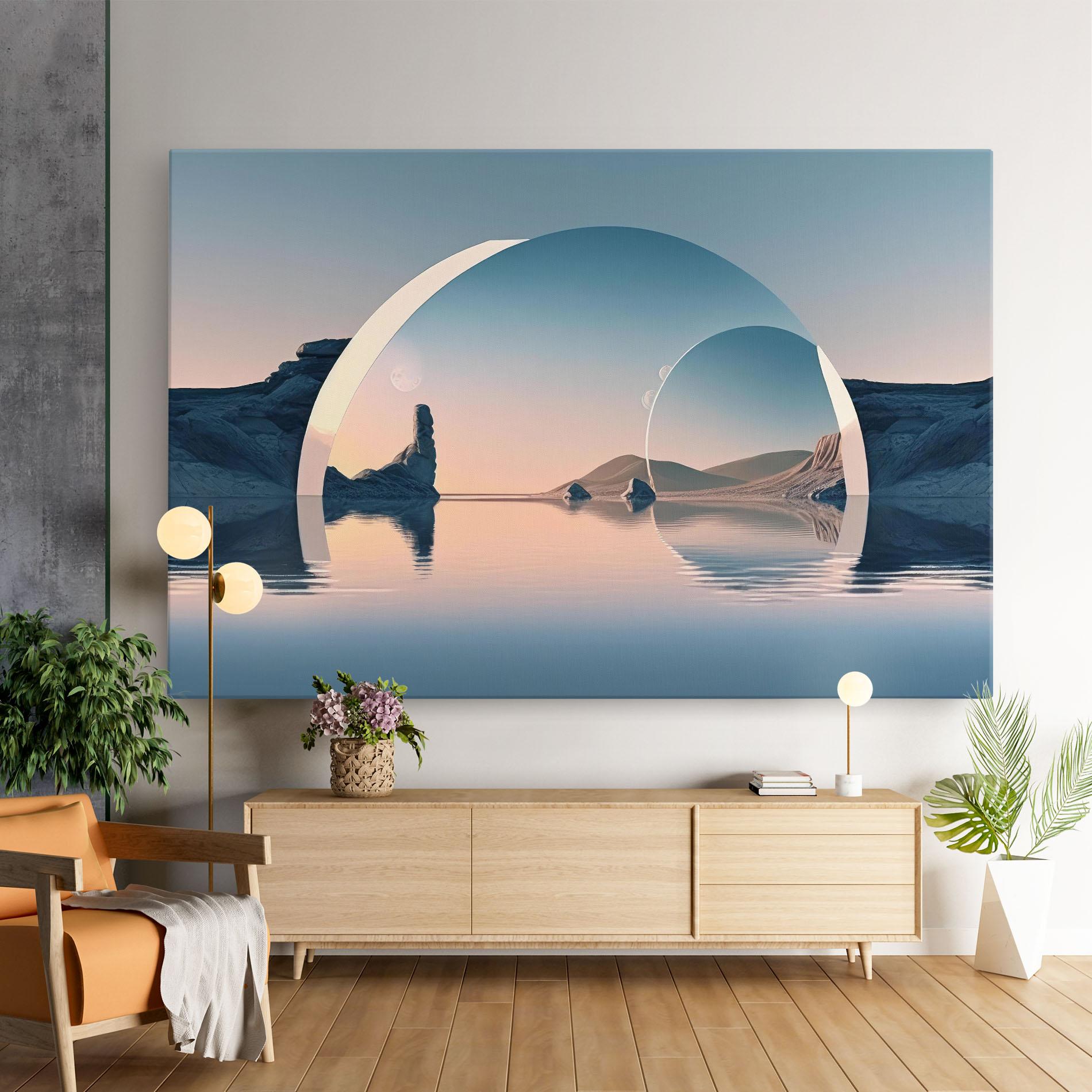 Tablou Canvas 3d Fantastic Elements mockup 9