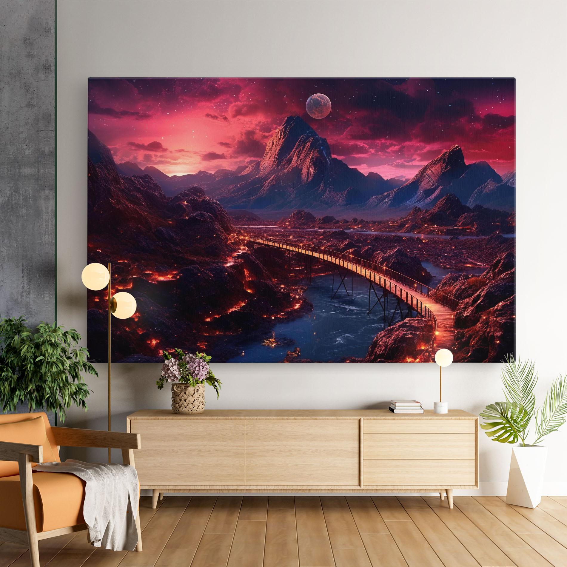 Tablou Canvas Interstellar Journey mockup 9