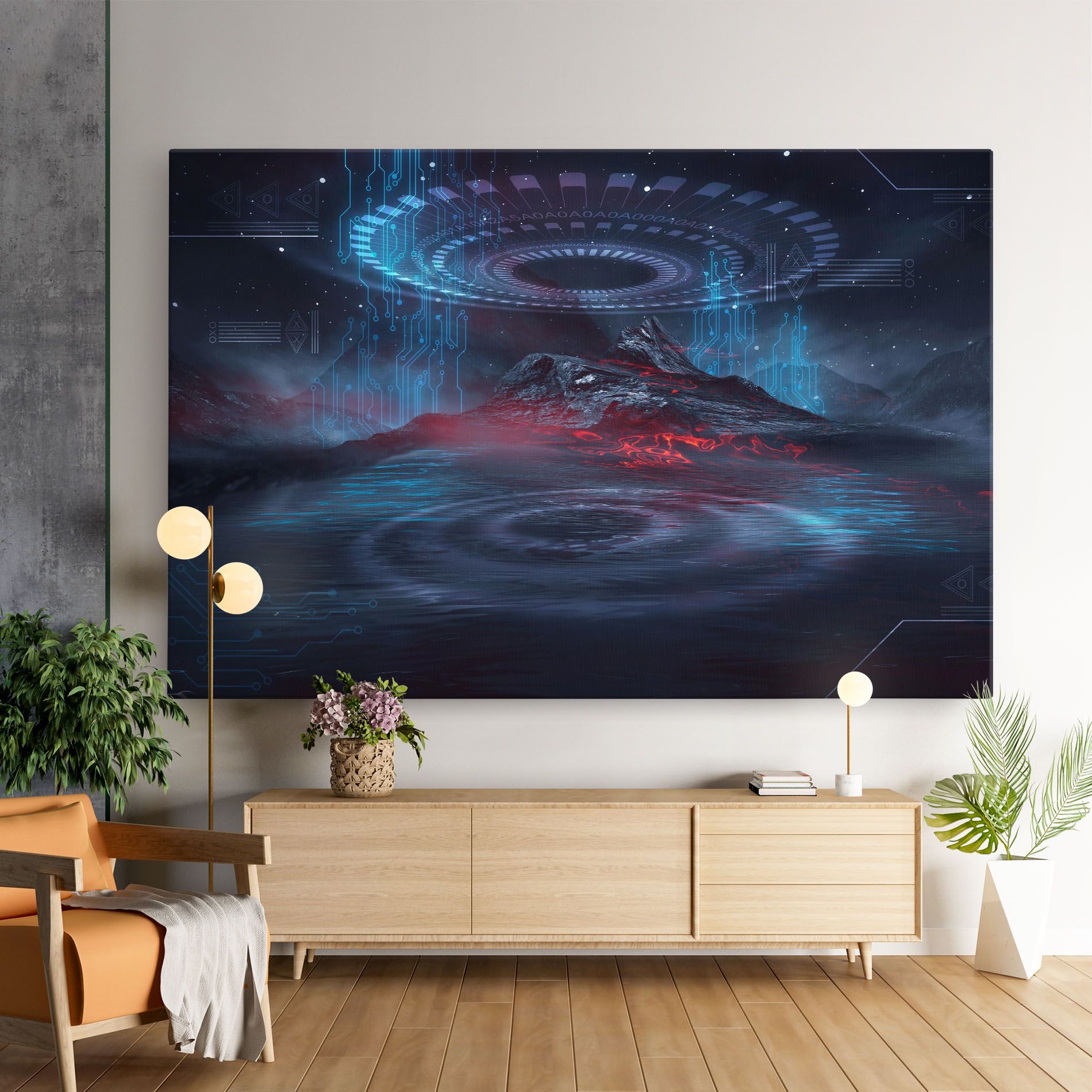 Neon Space Galaxy mockup 9
