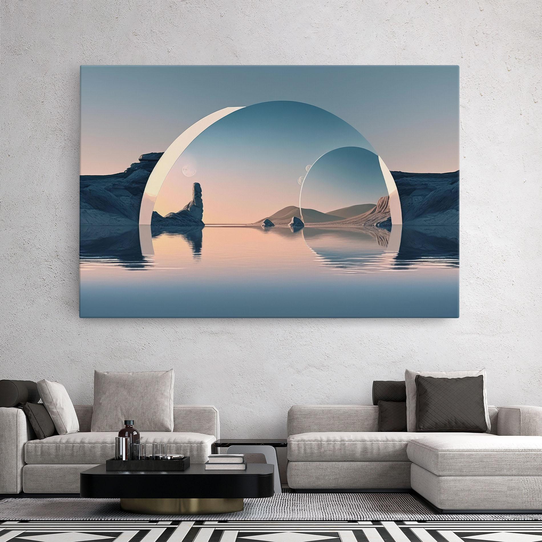 Tablou Canvas 3d Fantastic Elements mockup 2