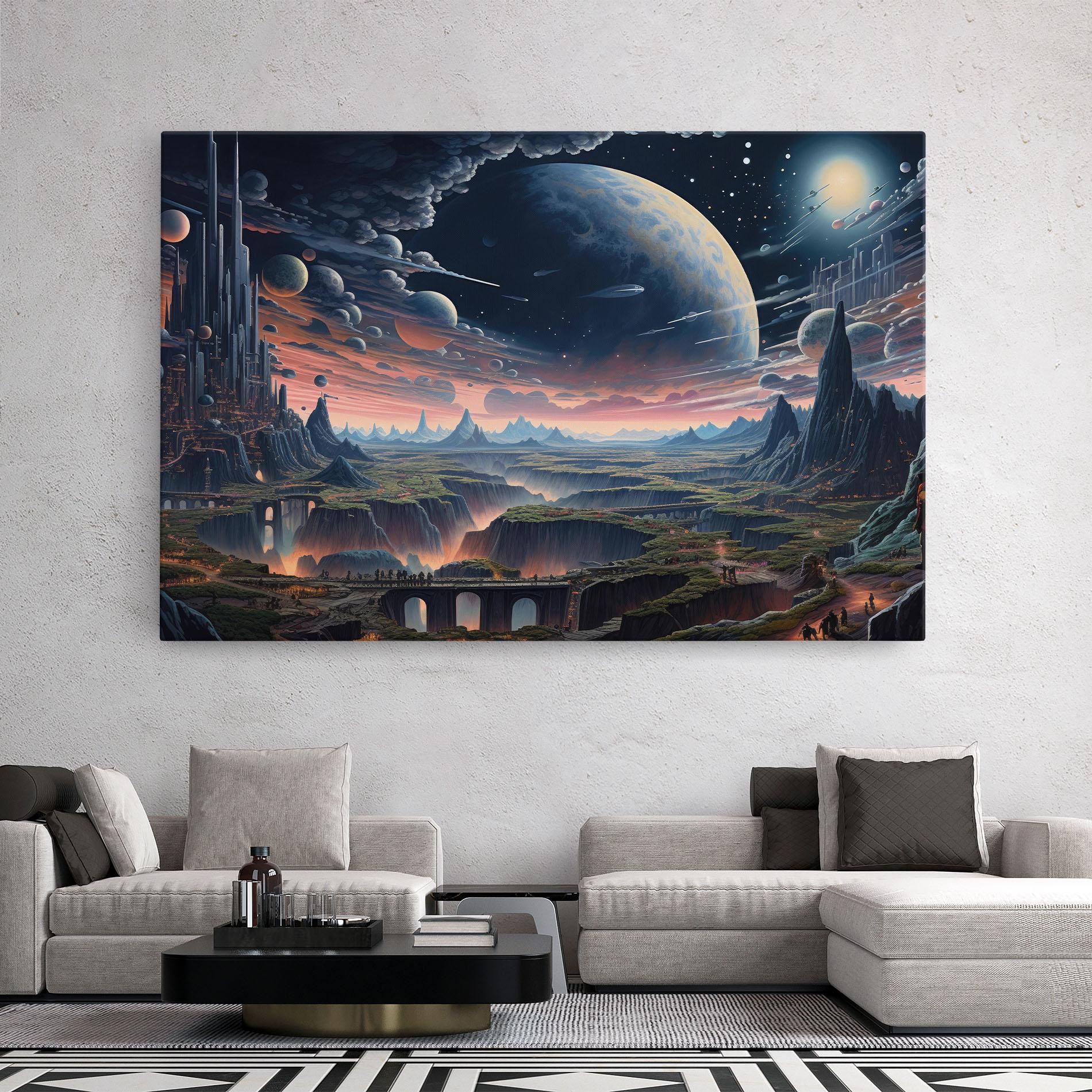 Tablou Canvas Celestial Chronicler mockup 2