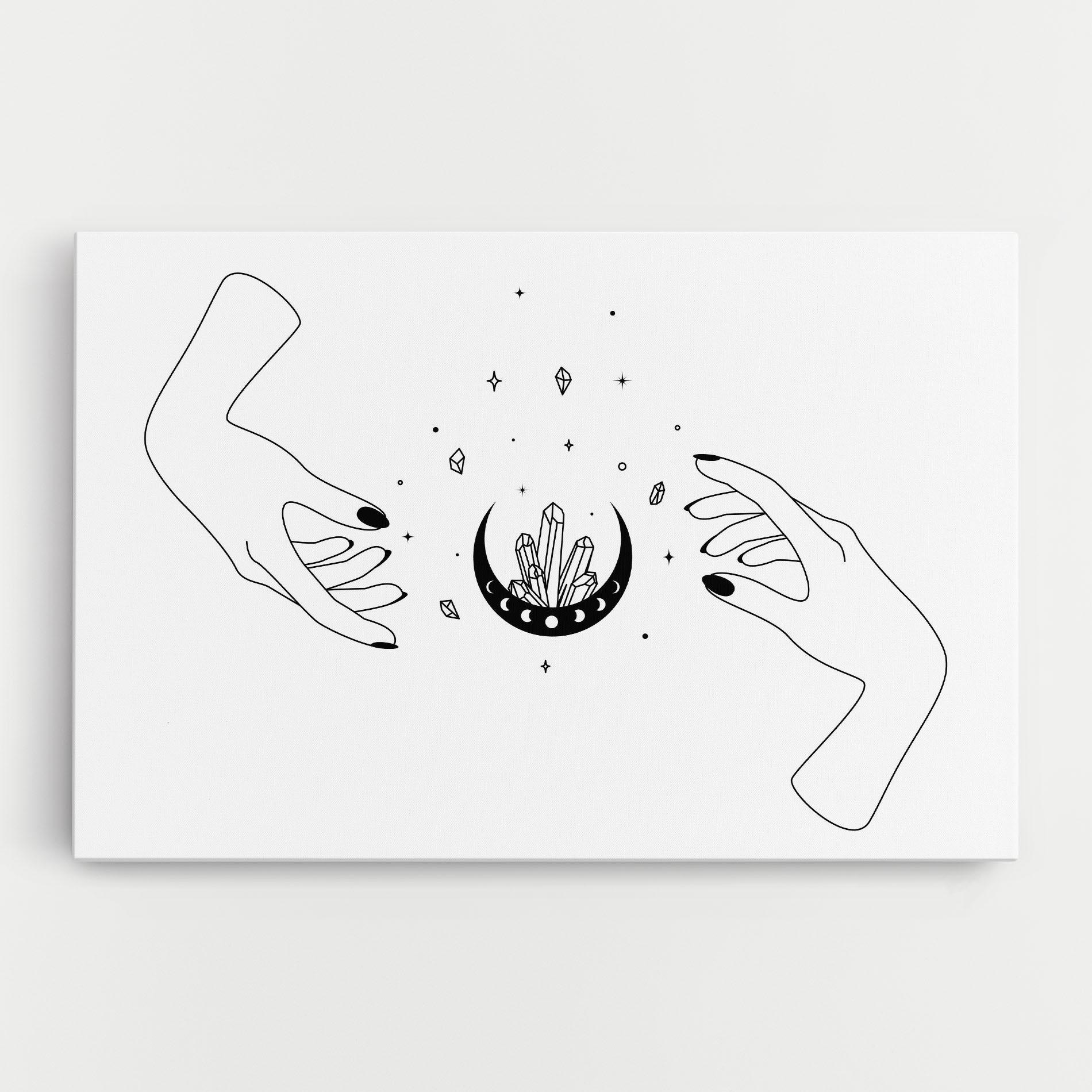 Tablou Canvas Crystal Hand mockup 0