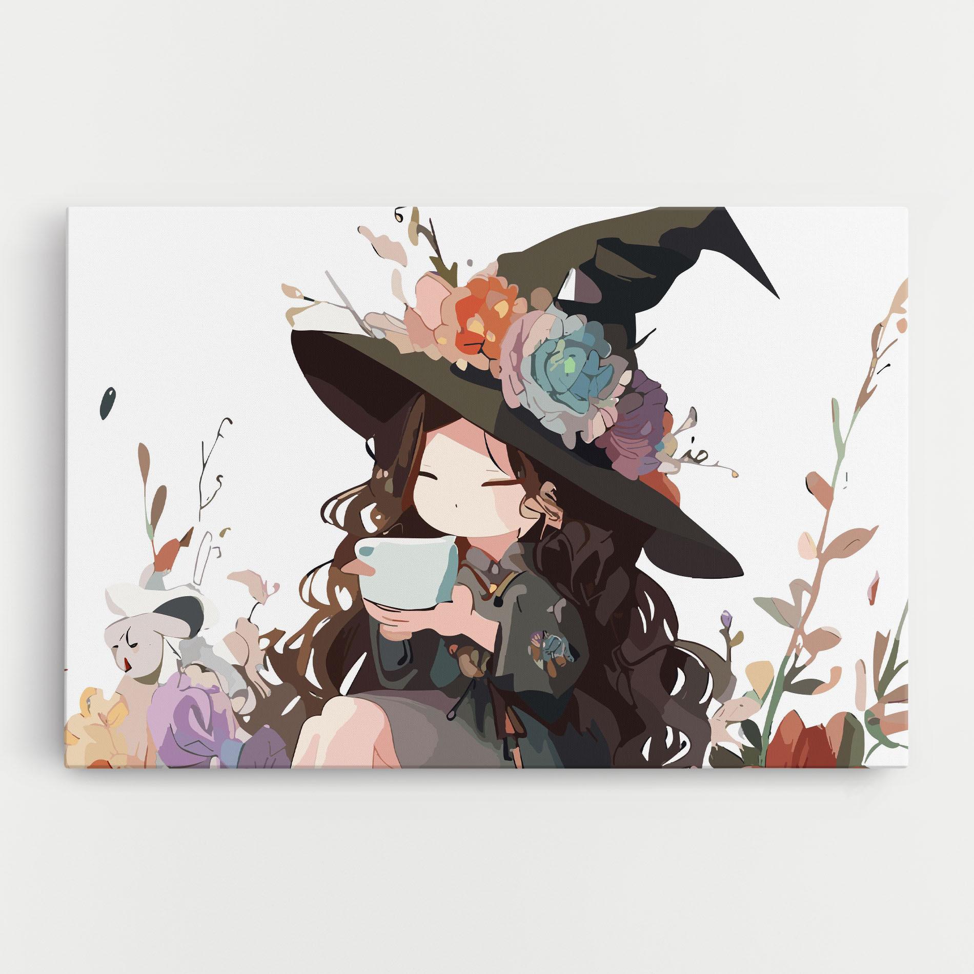 Tablou Canvas Cute Witch mockup 0