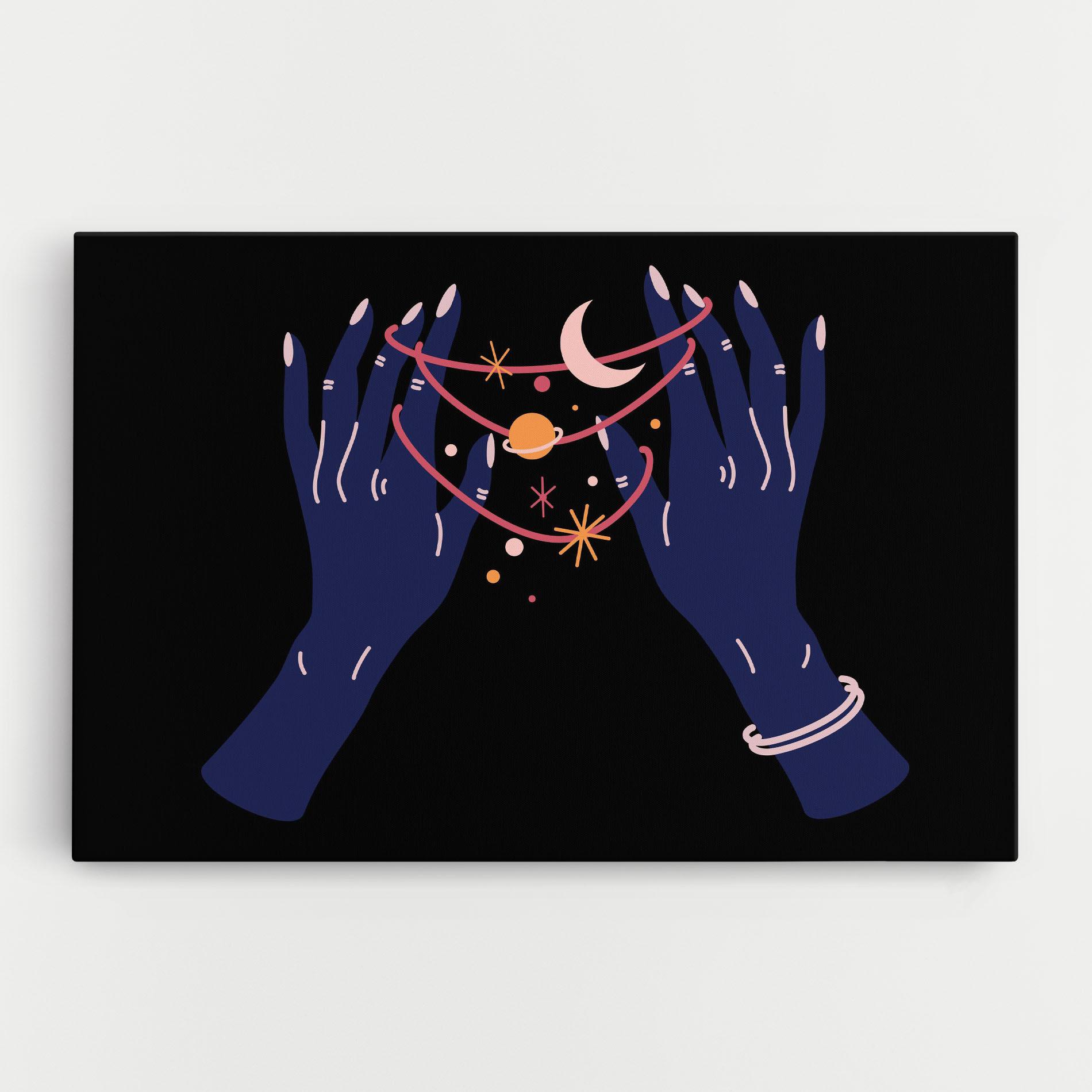 Tablou Canvas Pretty Hands Witch mockup 0