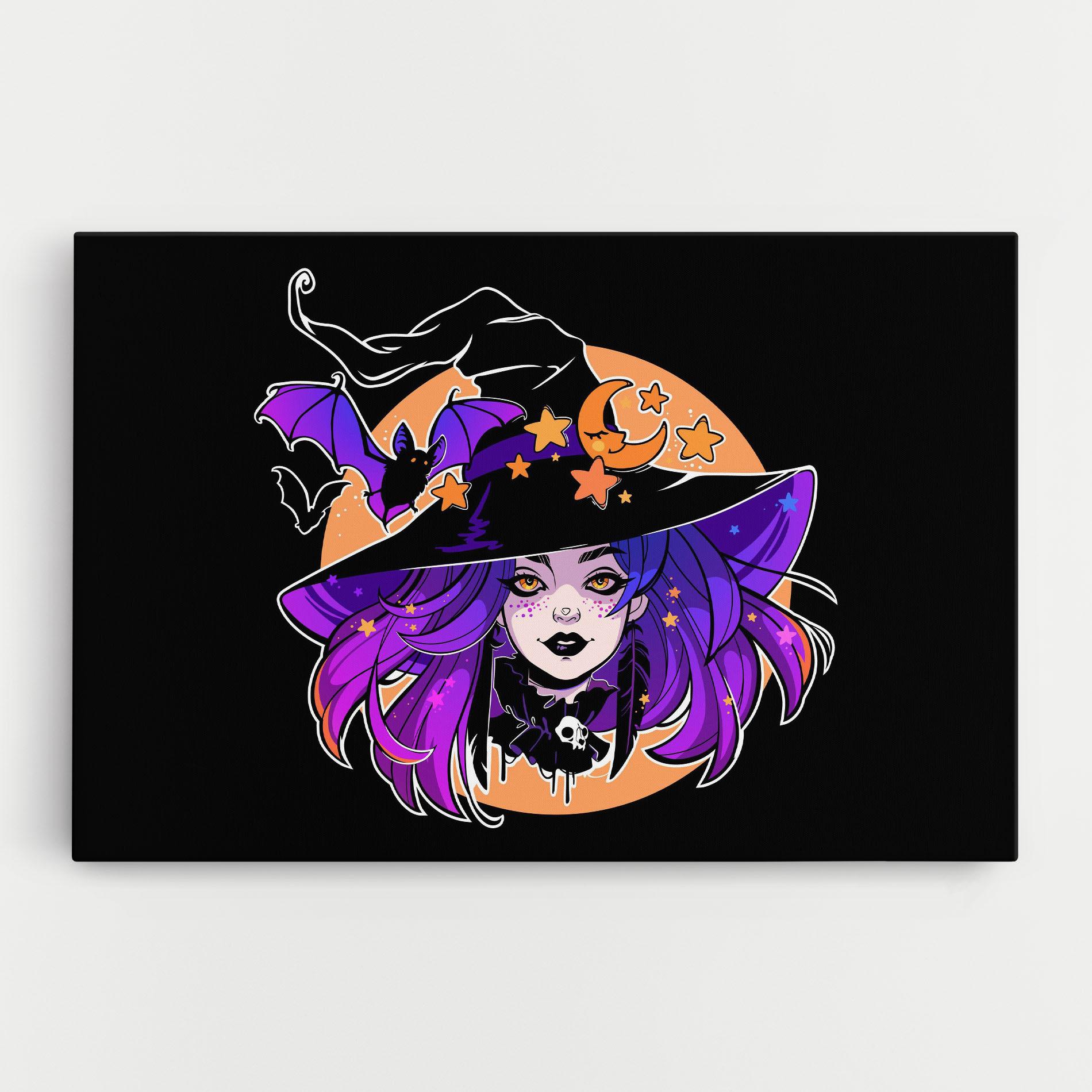 Tablou Canvas Purple Witch mockup 0
