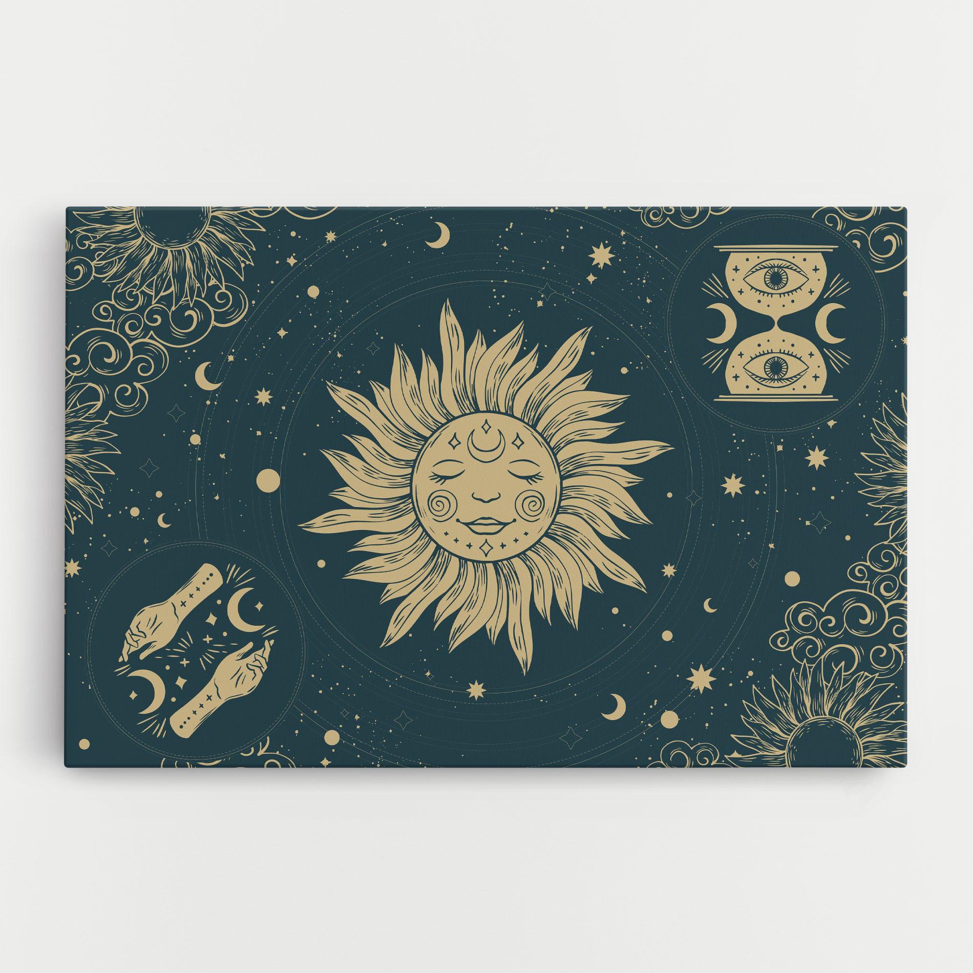 Tablou Canvas Sun Face Magic mockup 0