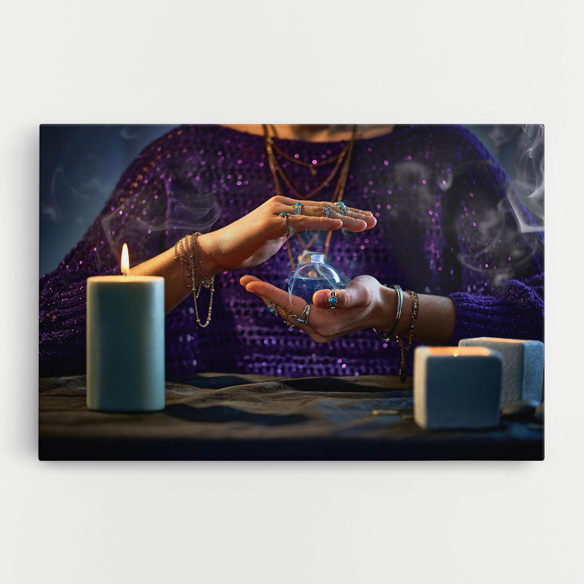 Tablou Canvas Witch Magic Smoke mockup 0