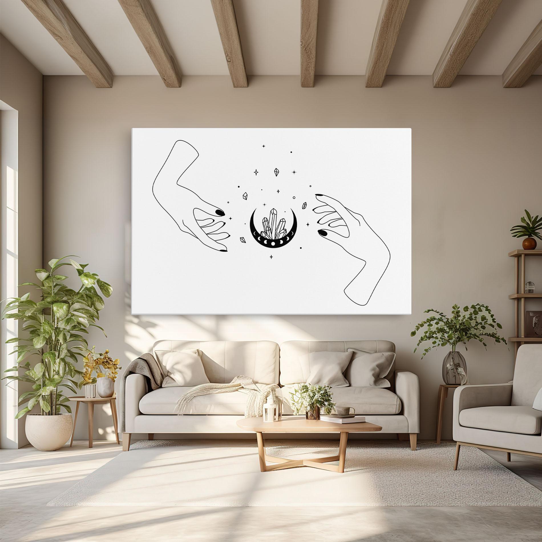 Tablou Canvas Crystal Hand mockup 6