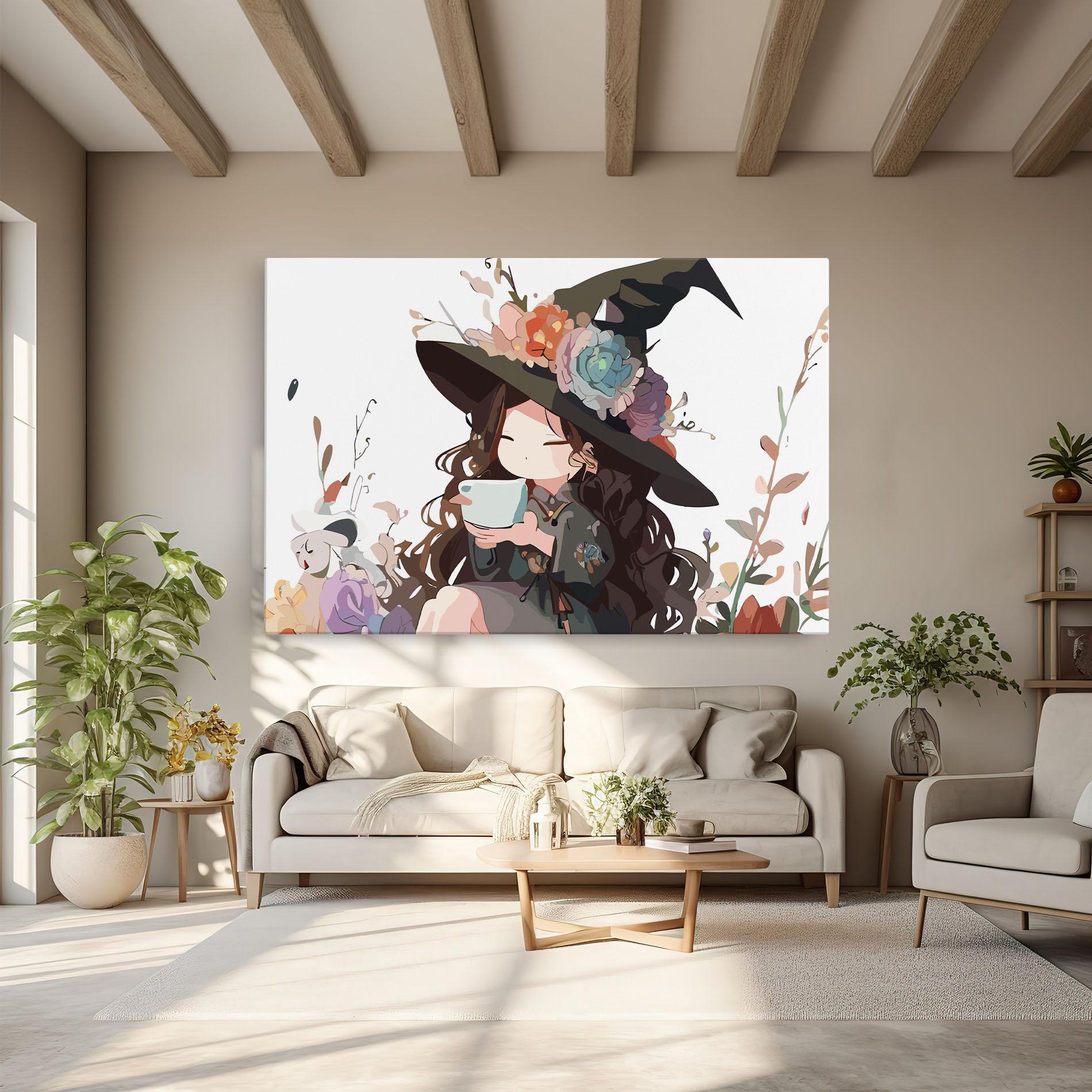 Tablou Canvas Cute Witch mockup 6