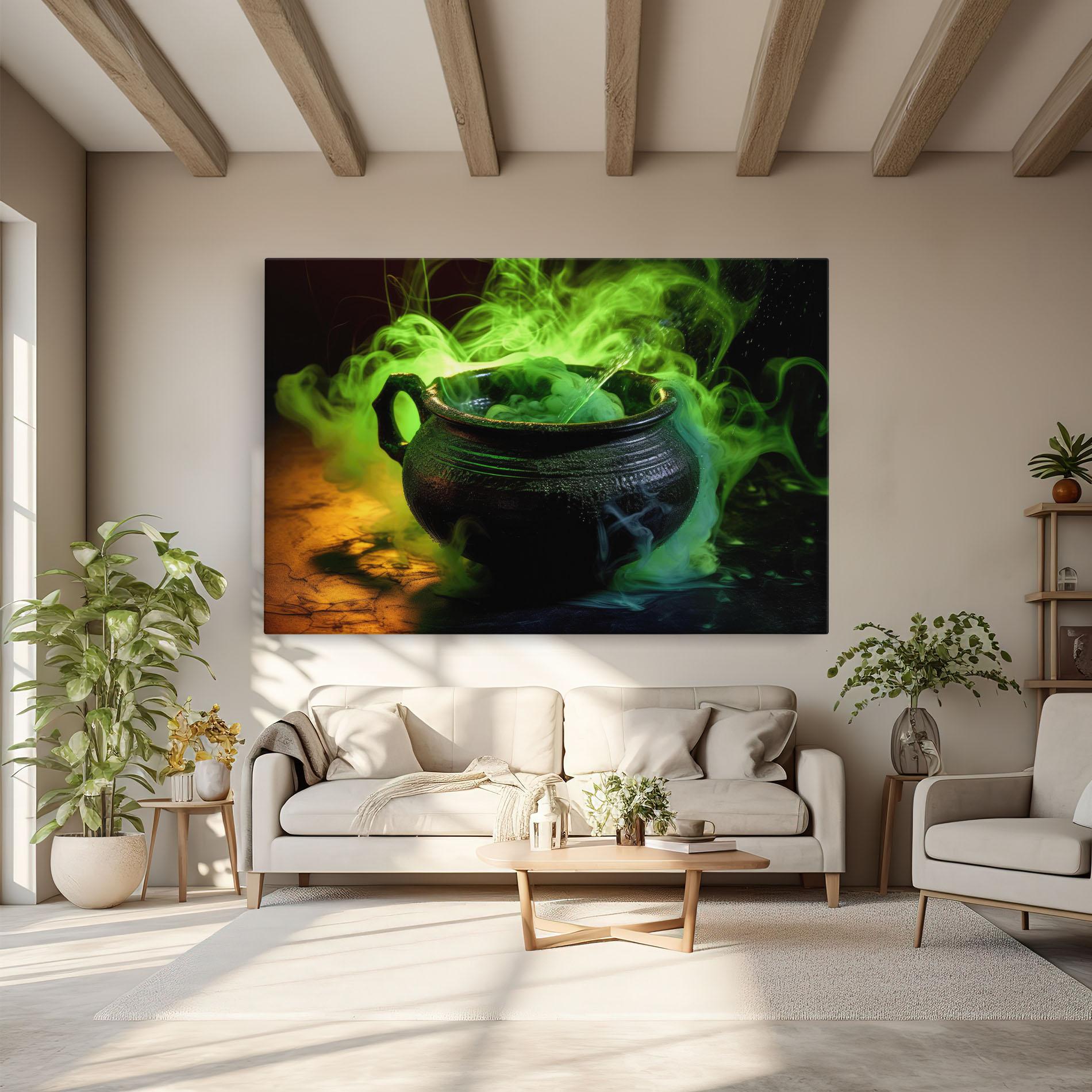 Tablou Canvas Green Portion mockup 6