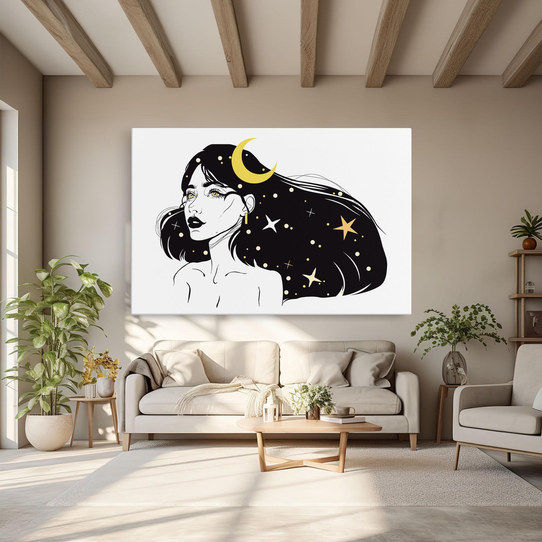 Tablou Canvas Night Witch mockup 6