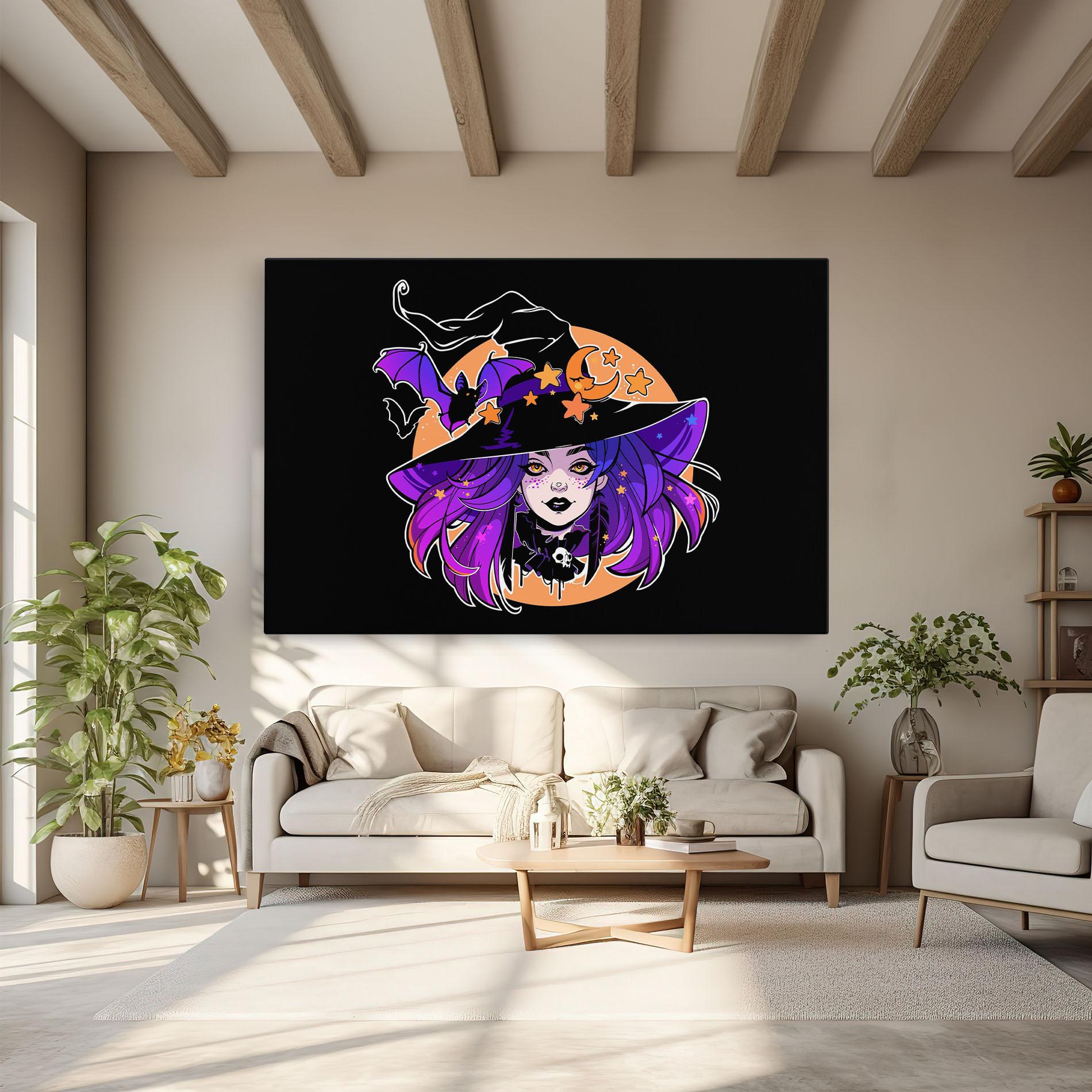 Tablou Canvas Purple Witch mockup 6