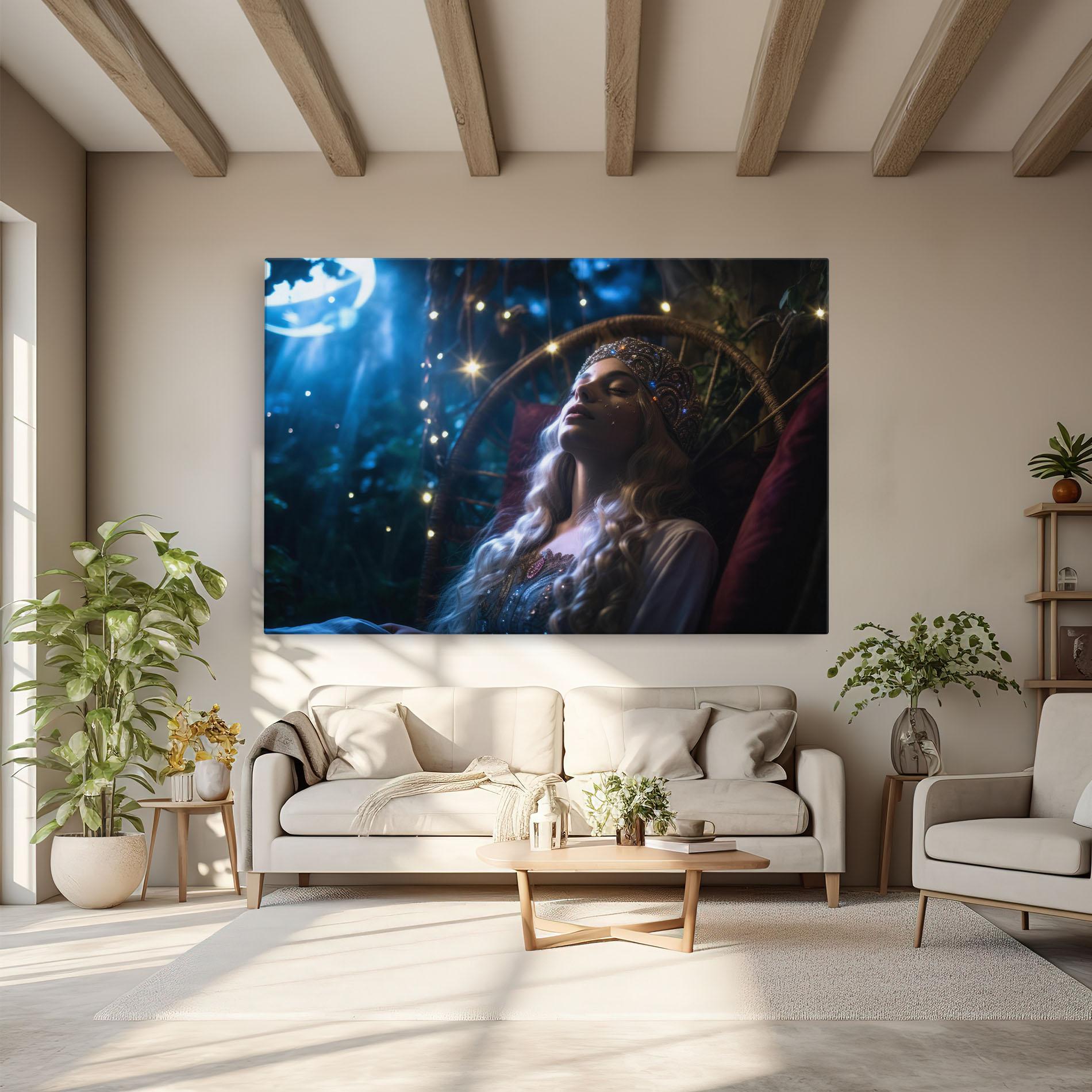 Tablou Canvas Witch Sleeping mockup 6