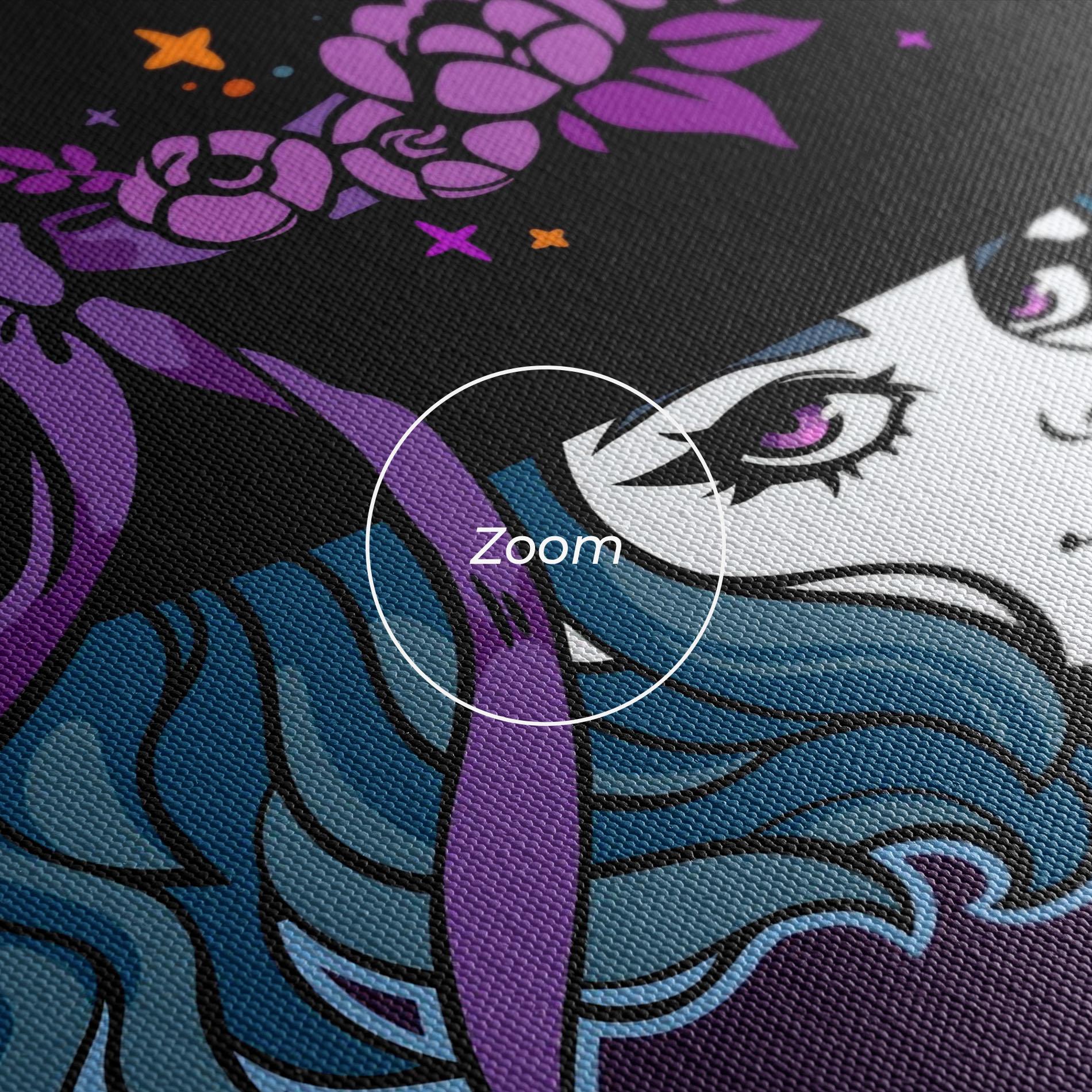 Tablou Canvas Cute Purple Witch mockup 3