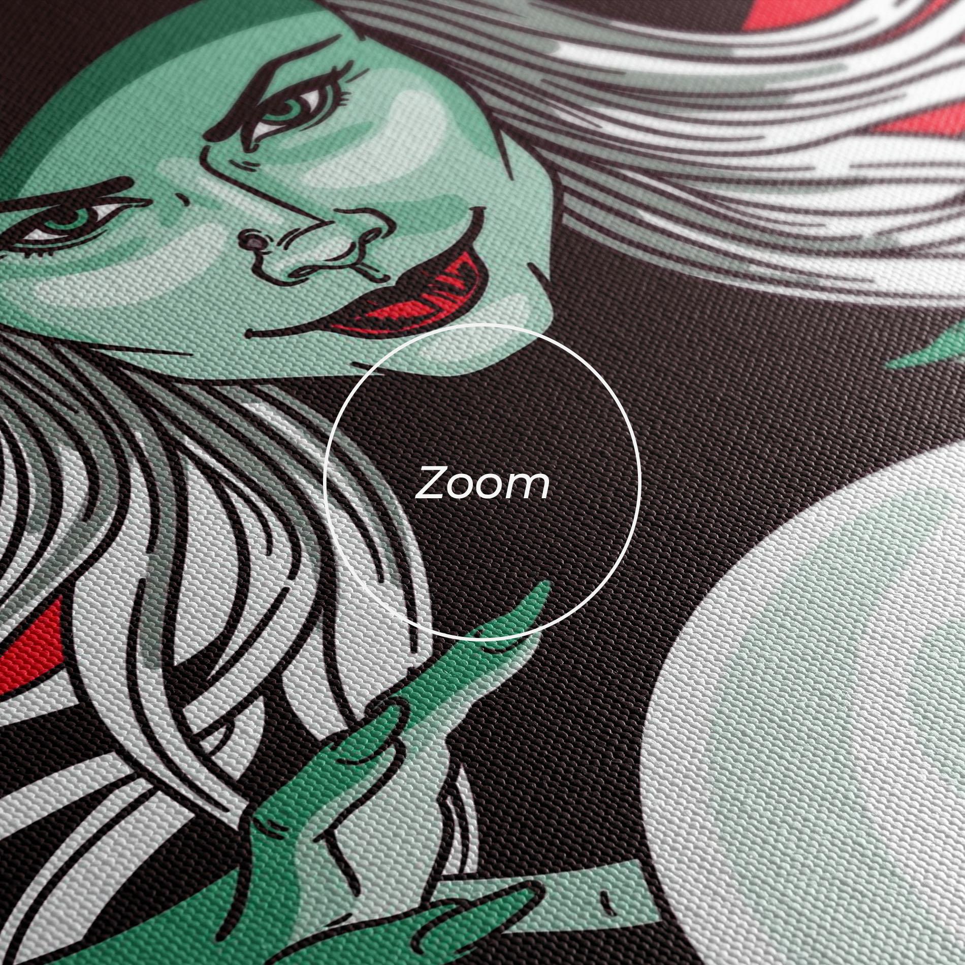 Tablou Canvas Green Witch mockup 3
