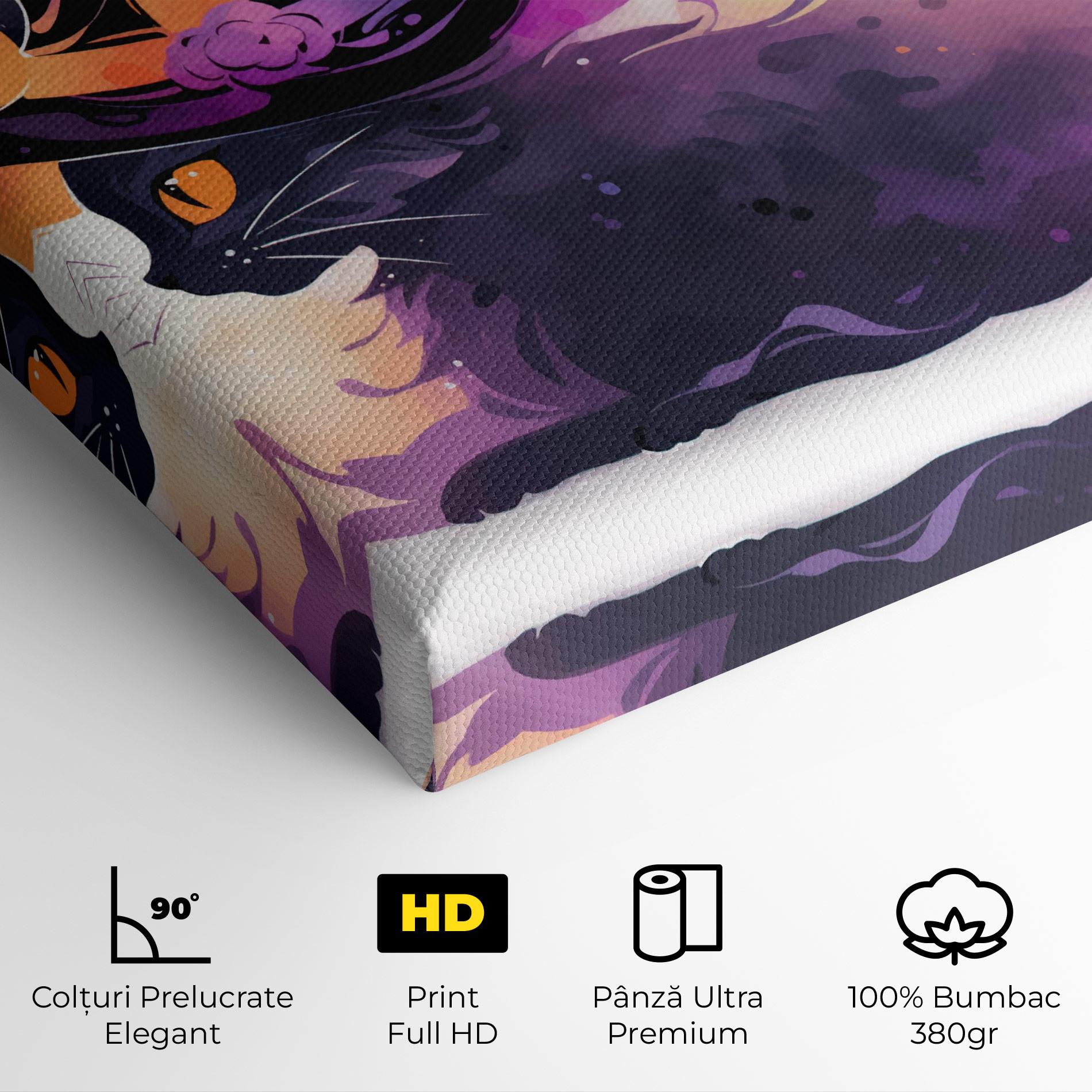 Tablou Canvas Cat Witch mockup 4