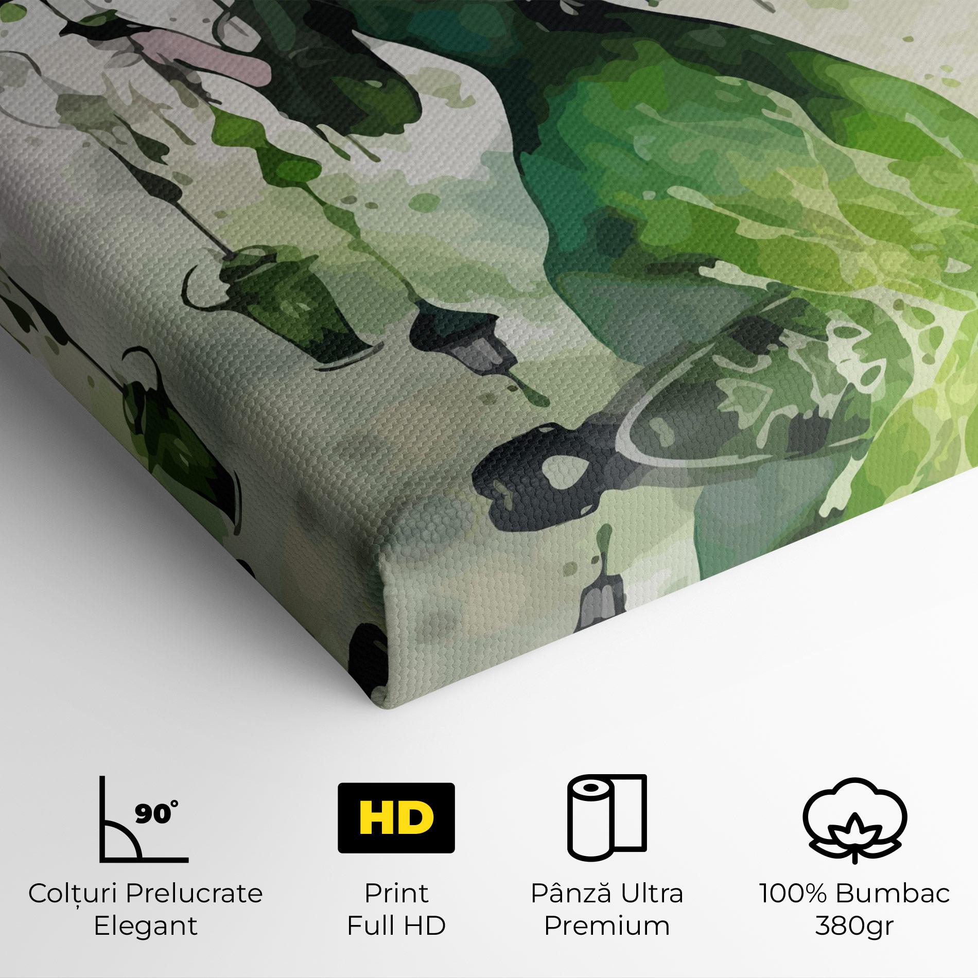 Tablou Canvas Green Light Witch mockup 4