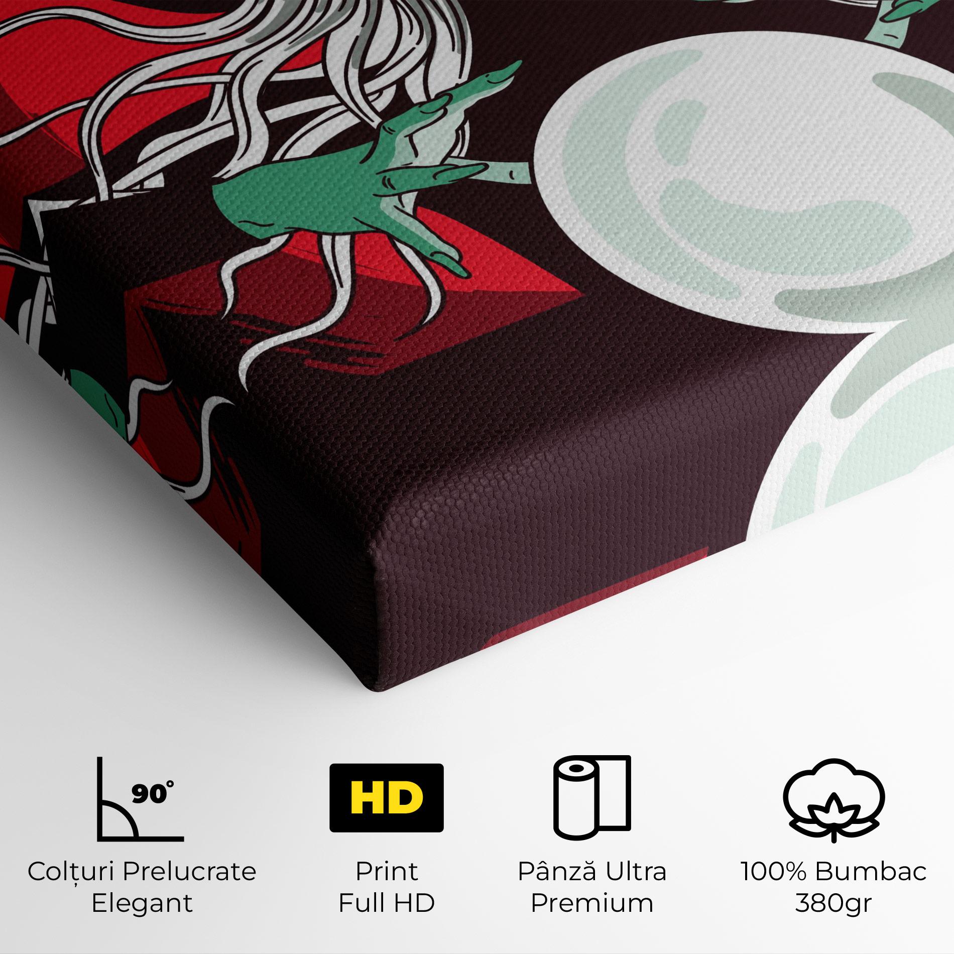 Tablou Canvas Green Witch mockup 4