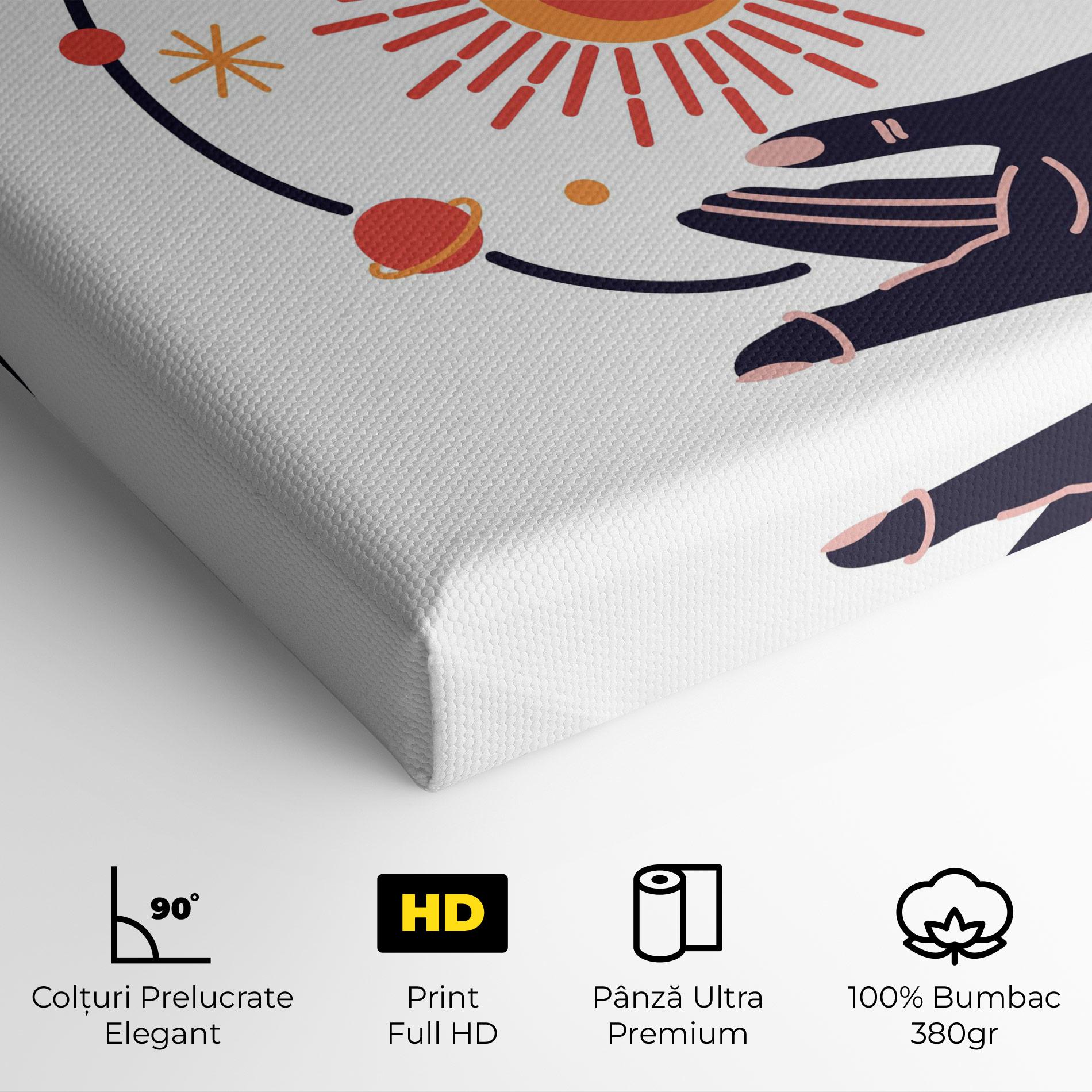 Tablou Canvas Purple Magic Hands mockup 4