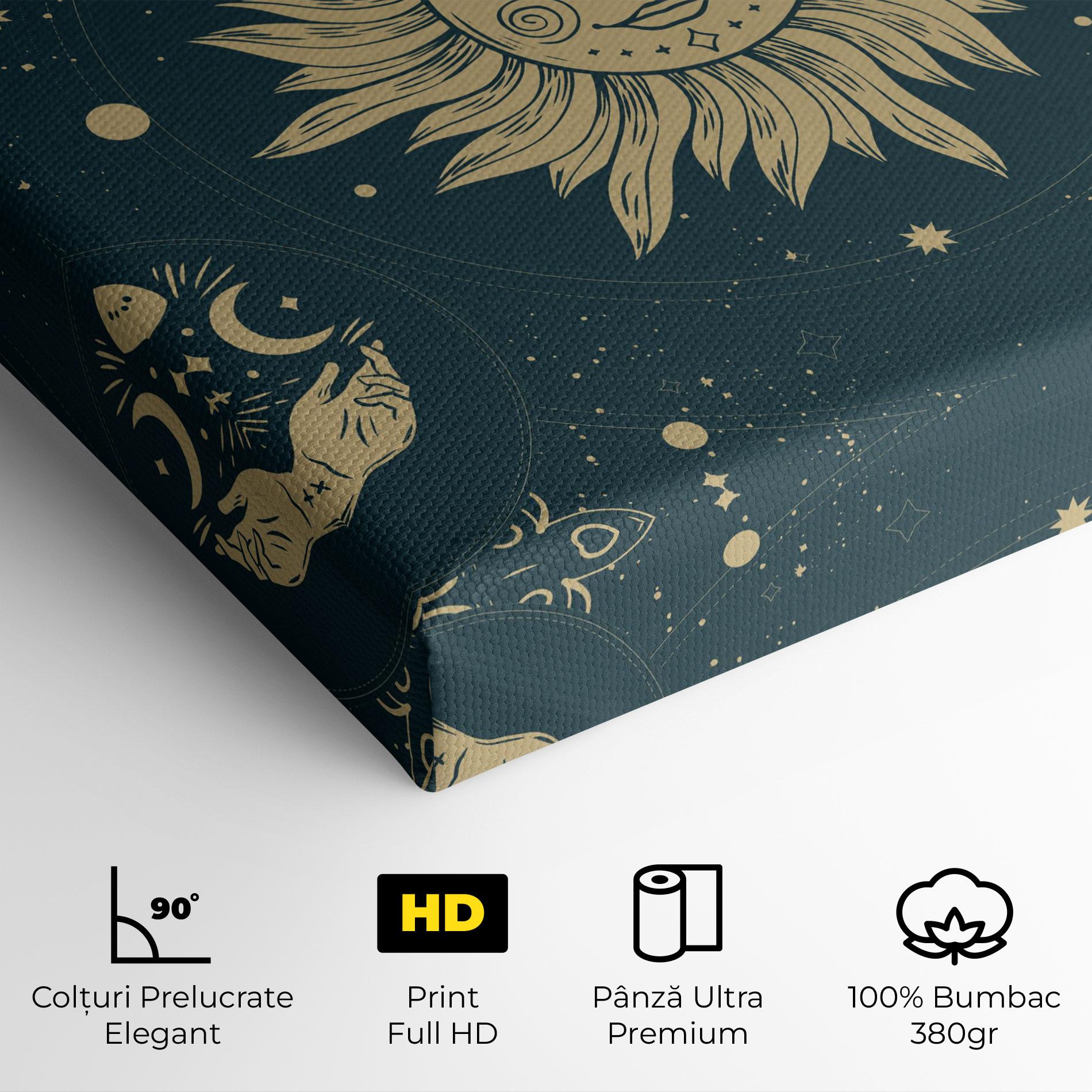 Tablou Canvas Sun Face Magic mockup 4