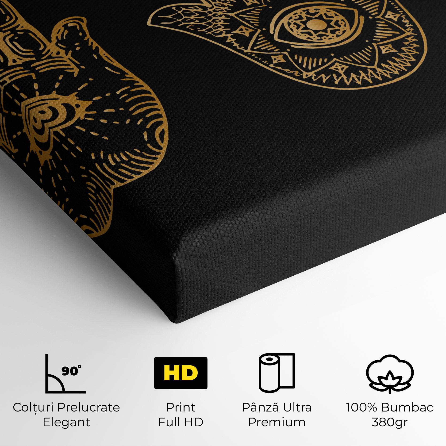 Tablou Canvas Witch Gold Hands mockup 4