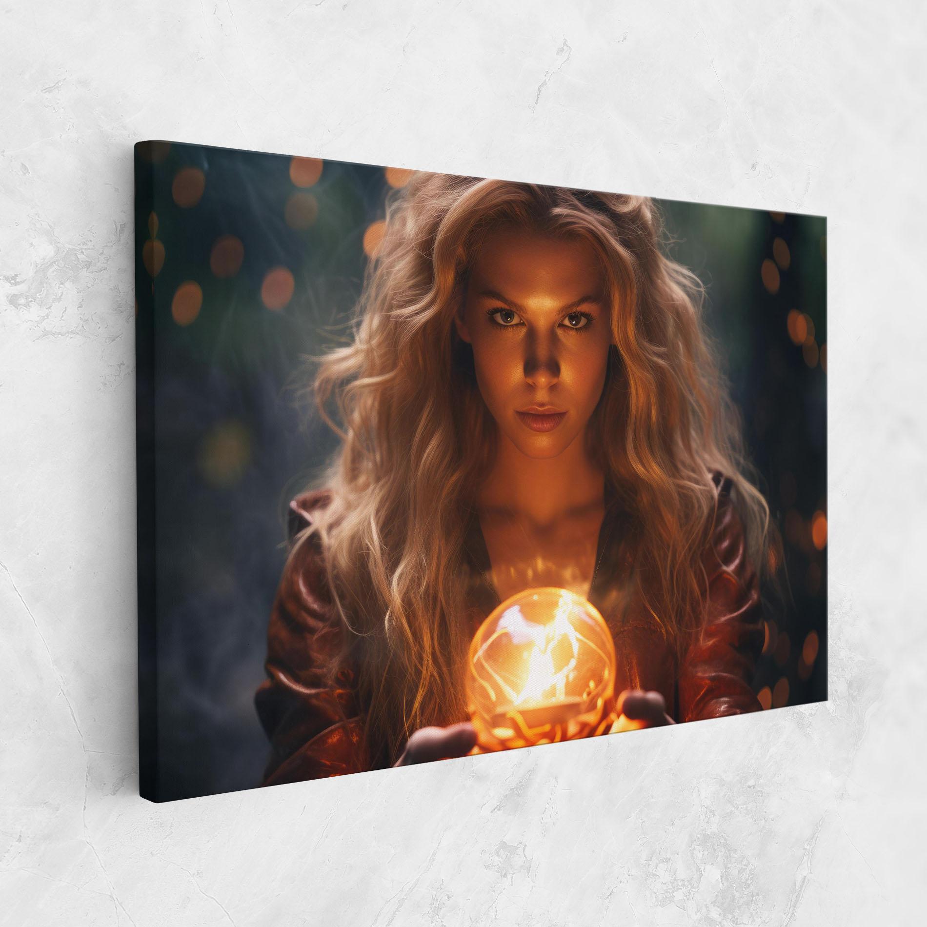 Tablou Canvas Beautiful Woman Witch mockup 1
