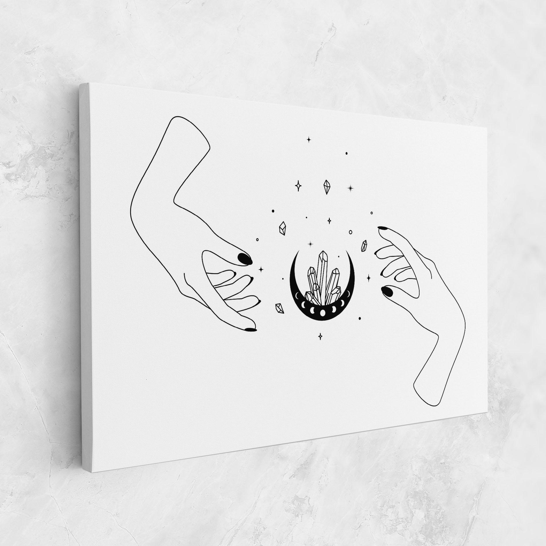 Tablou Canvas Crystal Hand mockup 1
