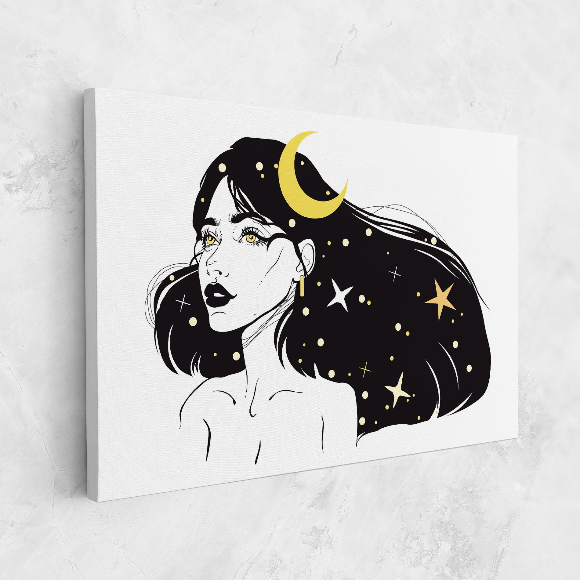 Tablou Canvas Night Witch mockup 1