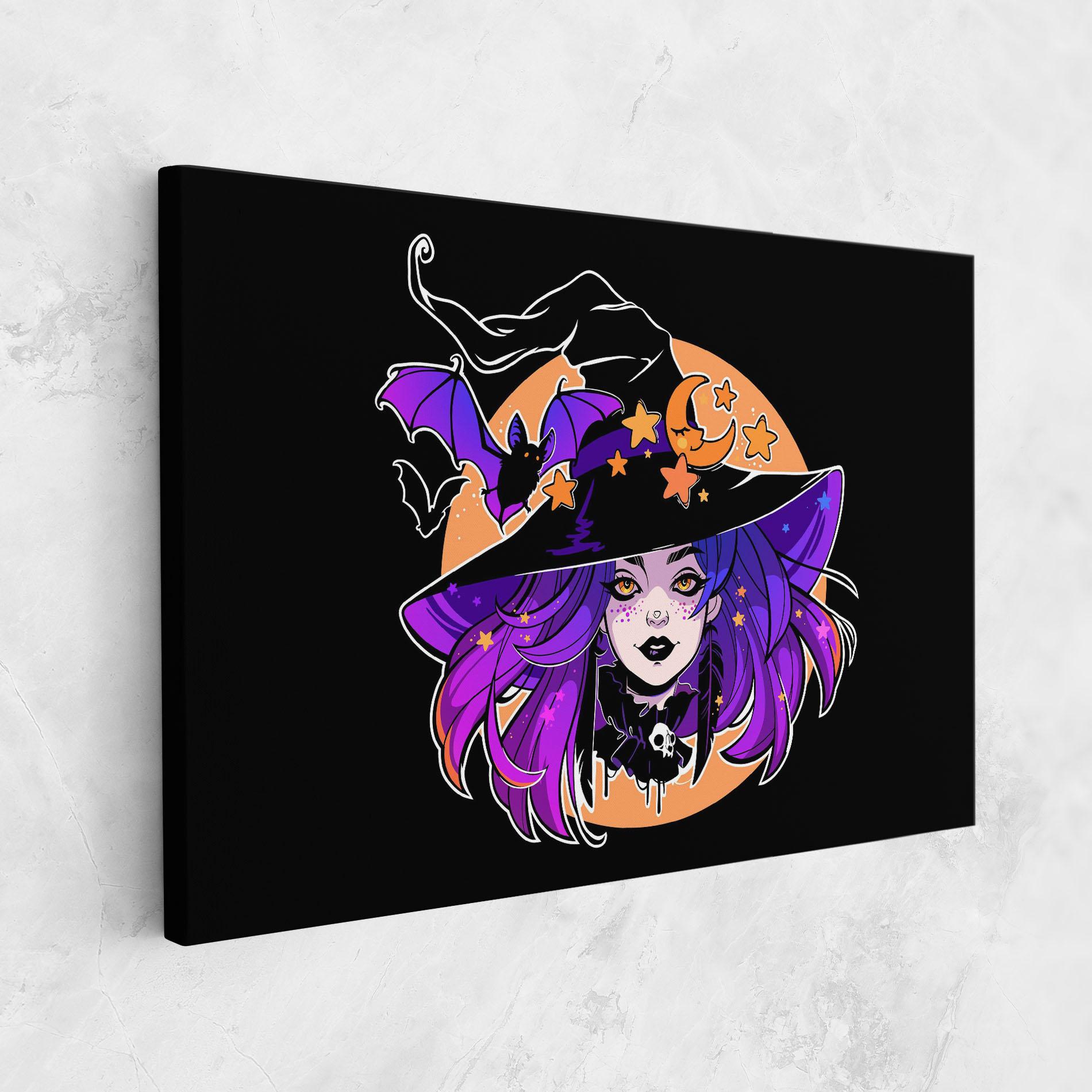 Tablou Canvas Purple Witch mockup 1