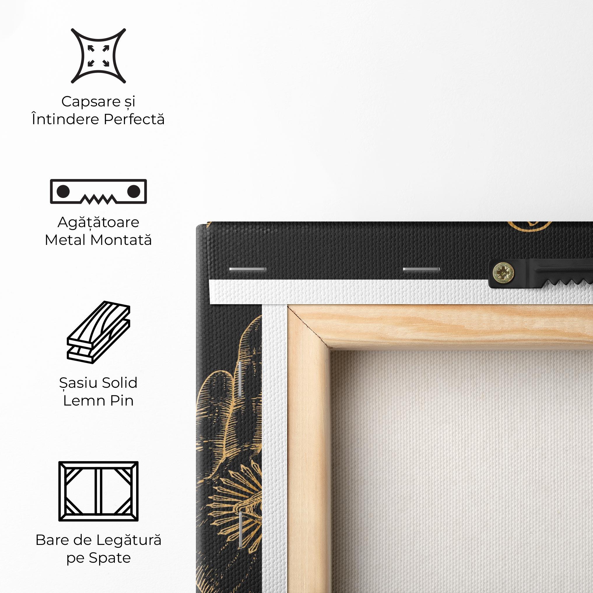 Tablou Canvas Witch Gold Hands mockup 5