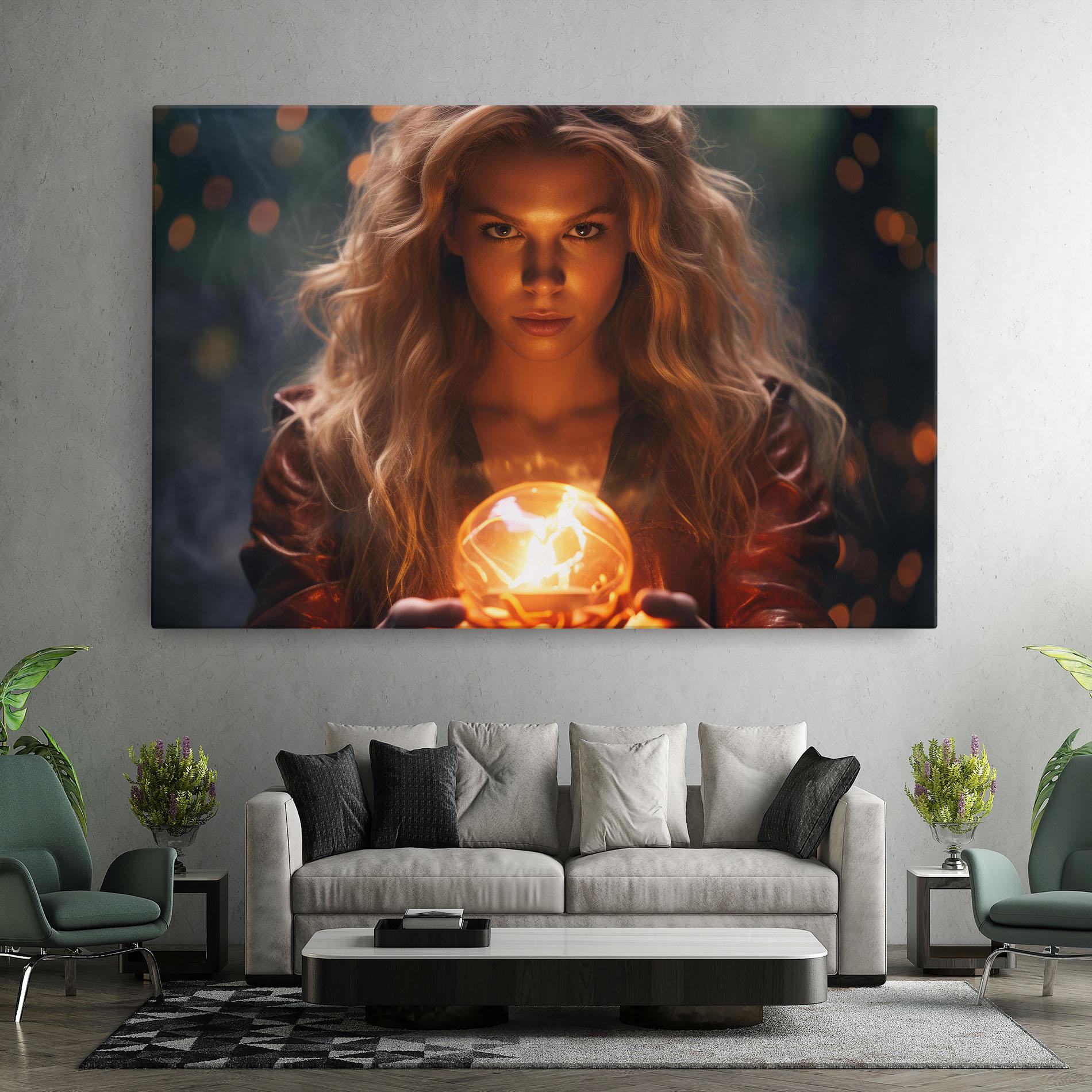 Tablou Canvas Beautiful Woman Witch mockup 7