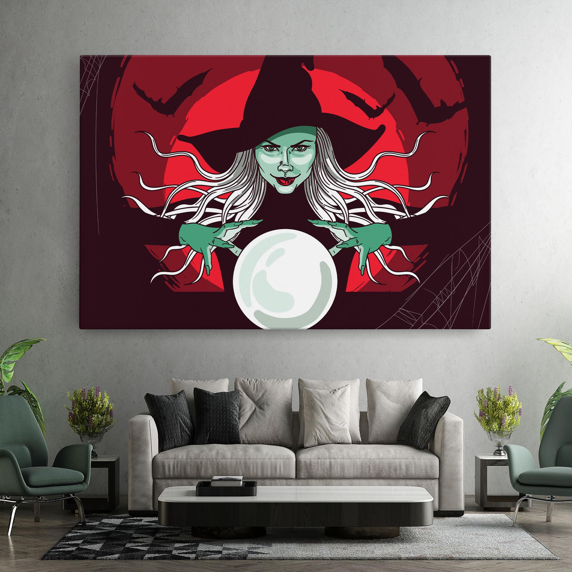 Tablou Canvas Green Witch mockup 7