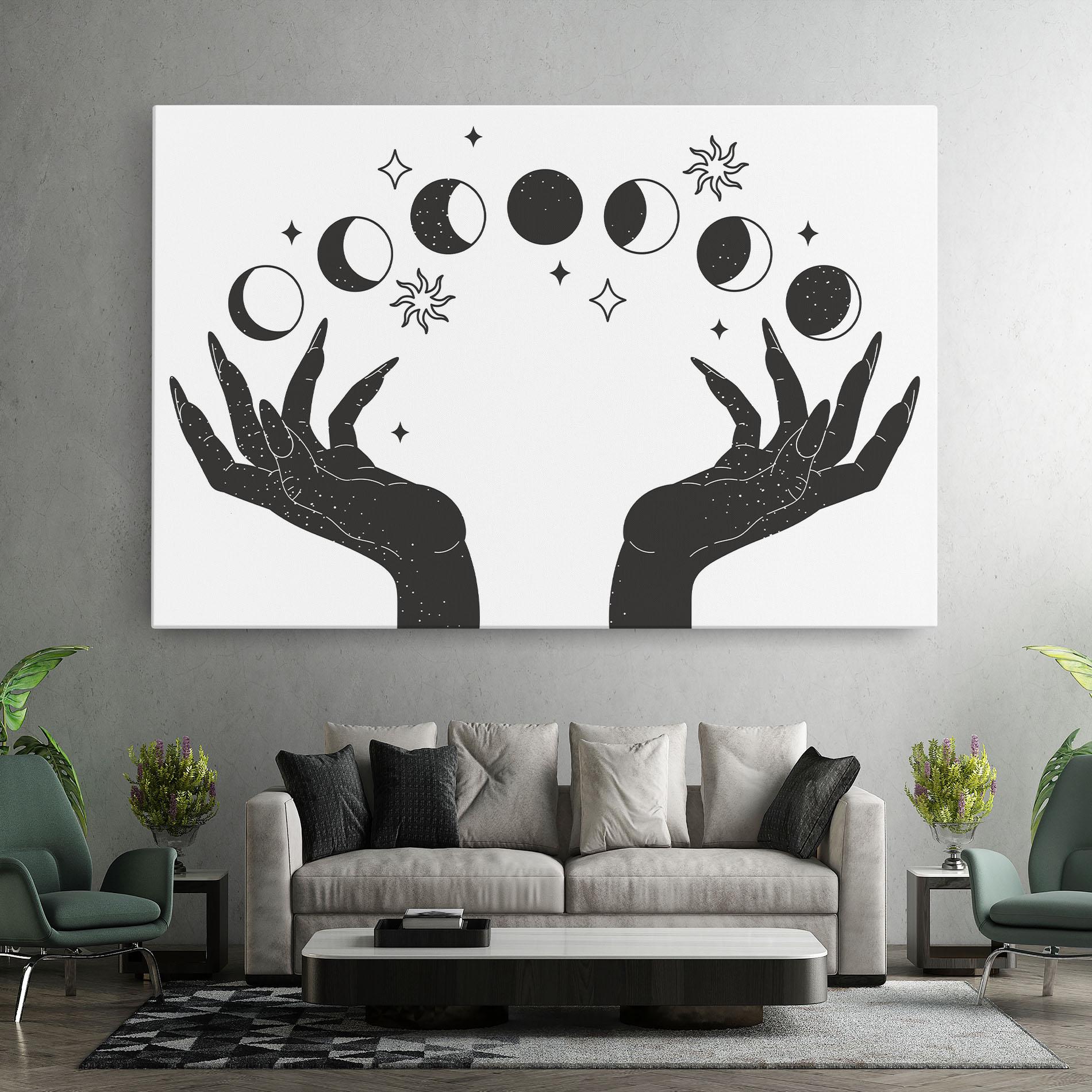 Tablou Canvas Magic Moon Hands mockup 7
