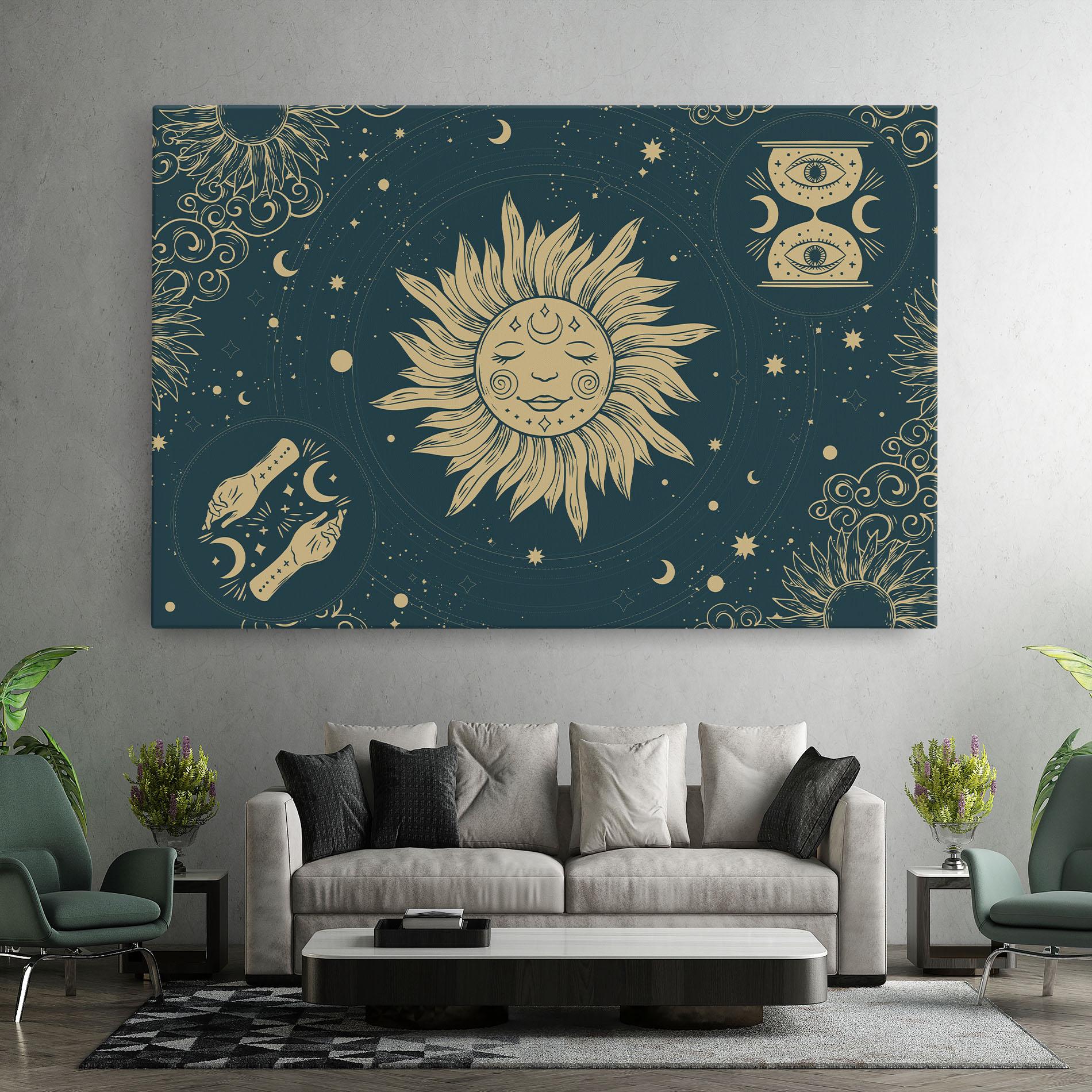 Tablou Canvas Sun Face Magic mockup 7