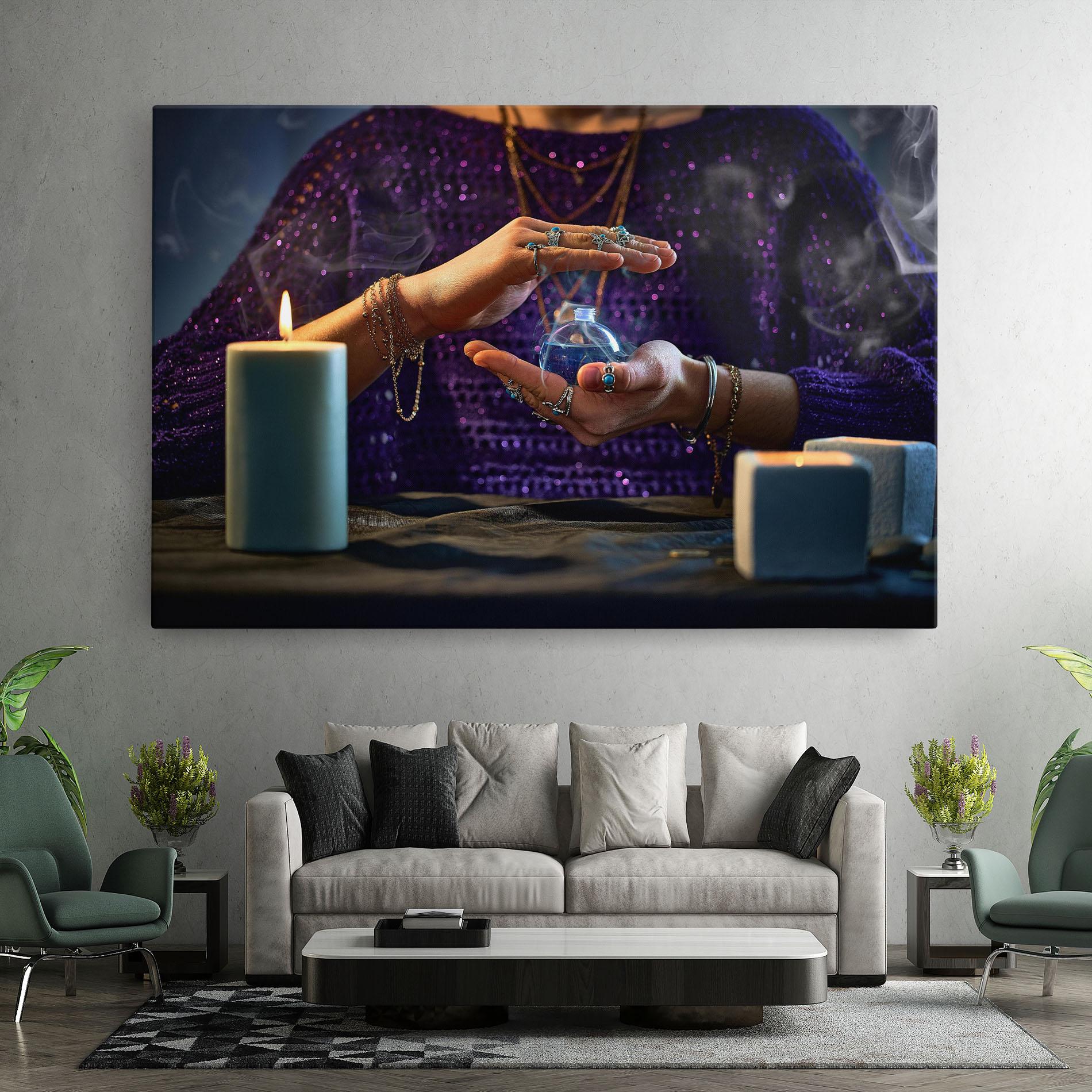 Tablou Canvas Witch Magic Smoke mockup 7