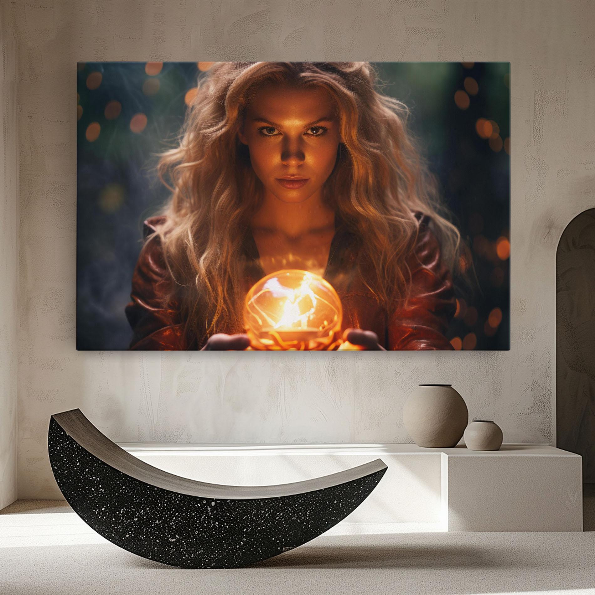 Tablou Canvas Beautiful Woman Witch mockup 8