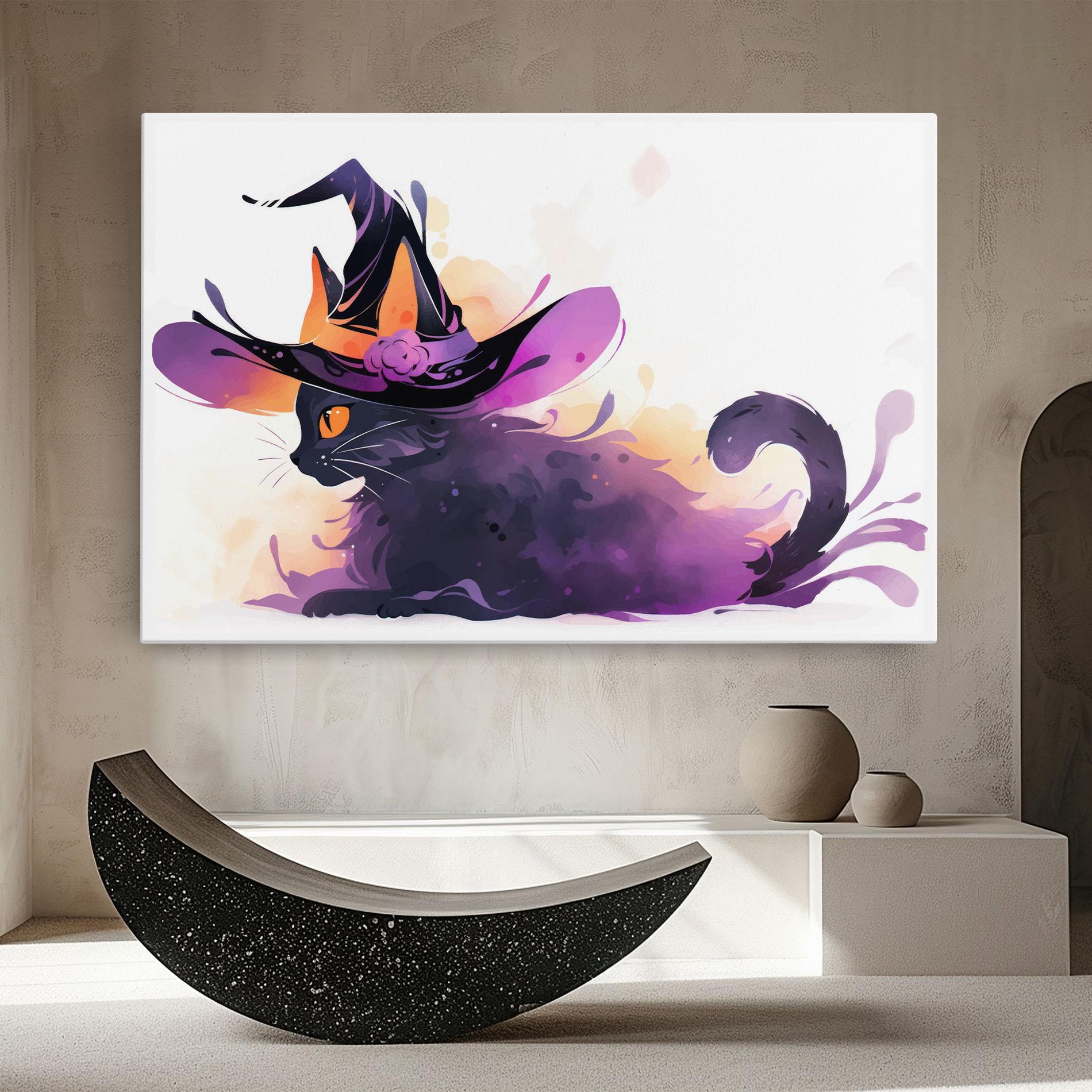 Tablou Canvas Cat Witch mockup 8