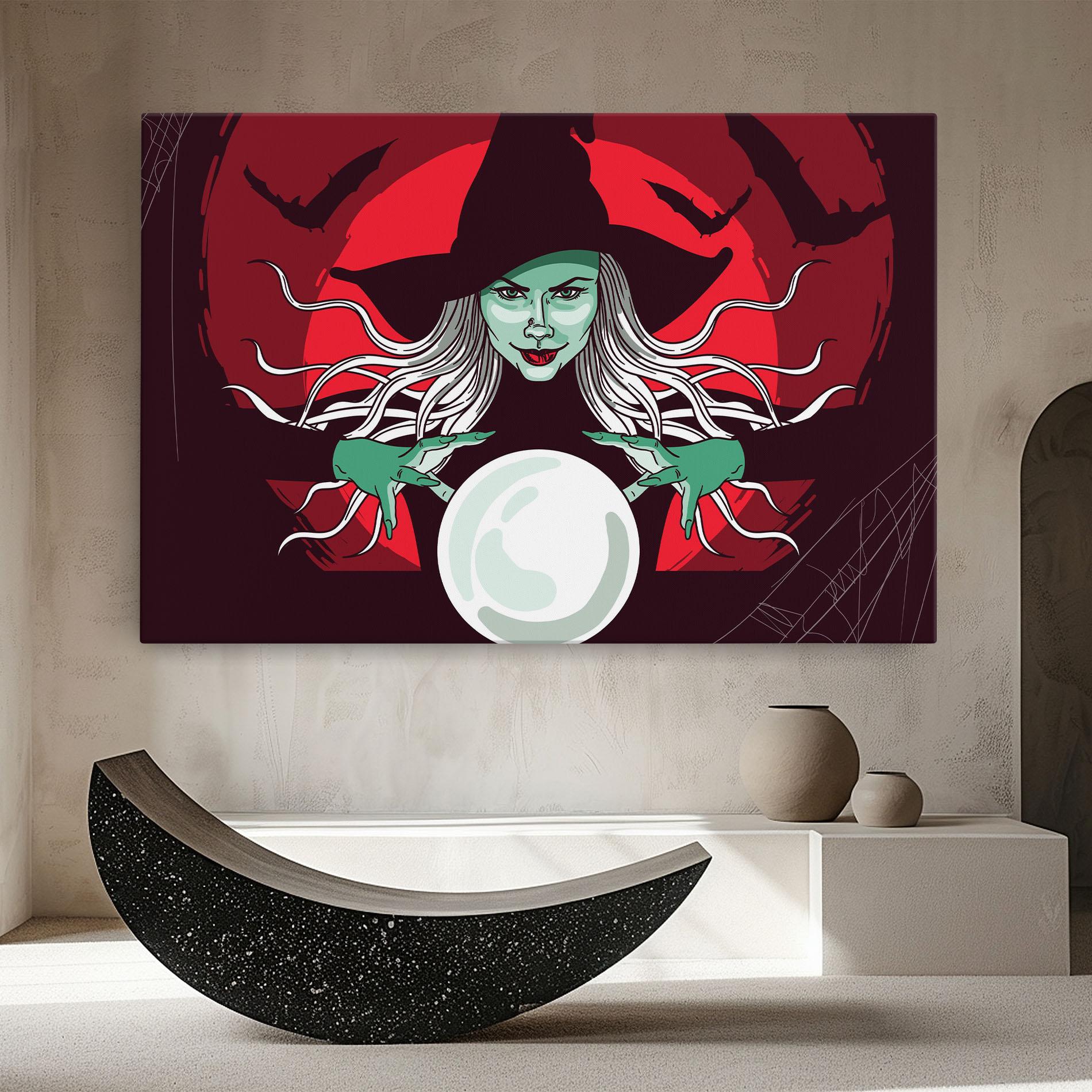 Tablou Canvas Green Witch mockup 8