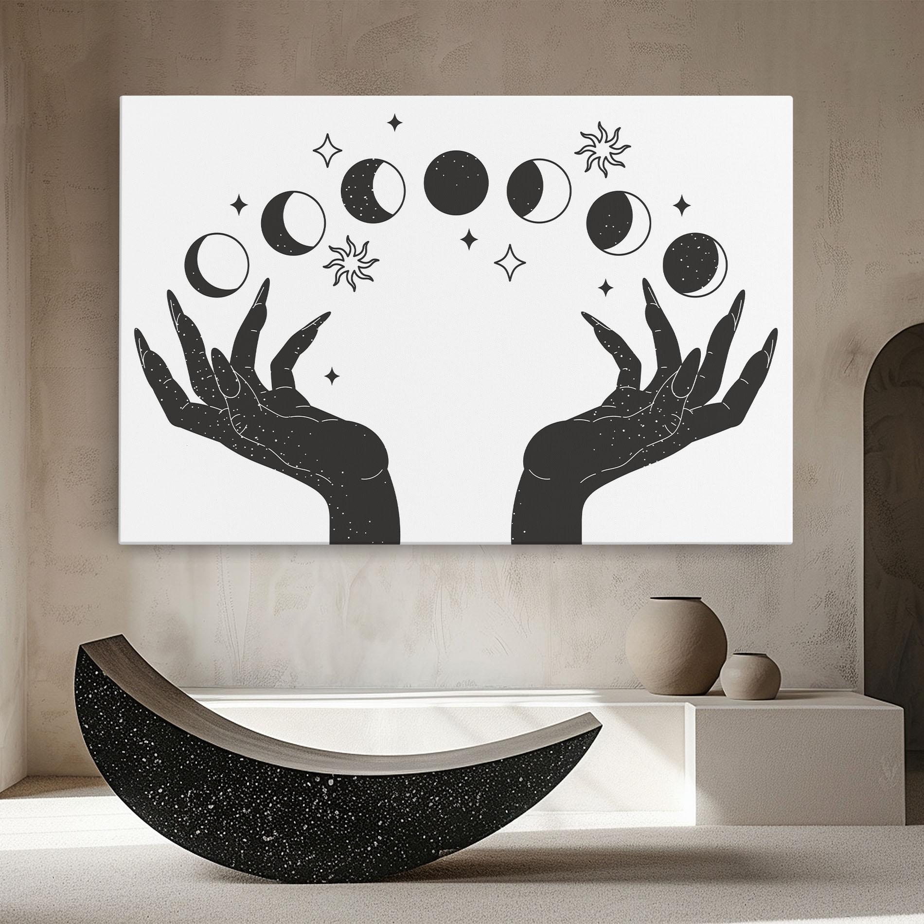 Tablou Canvas Magic Moon Hands mockup 8