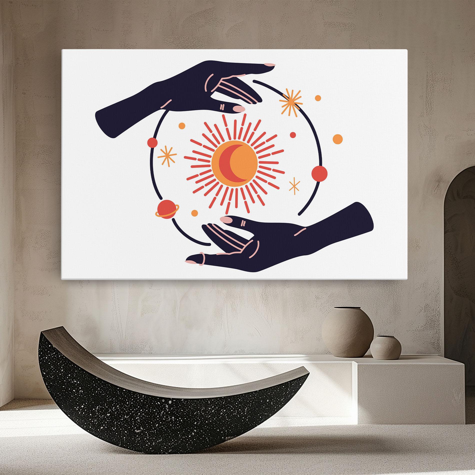 Tablou Canvas Purple Magic Hands mockup 8