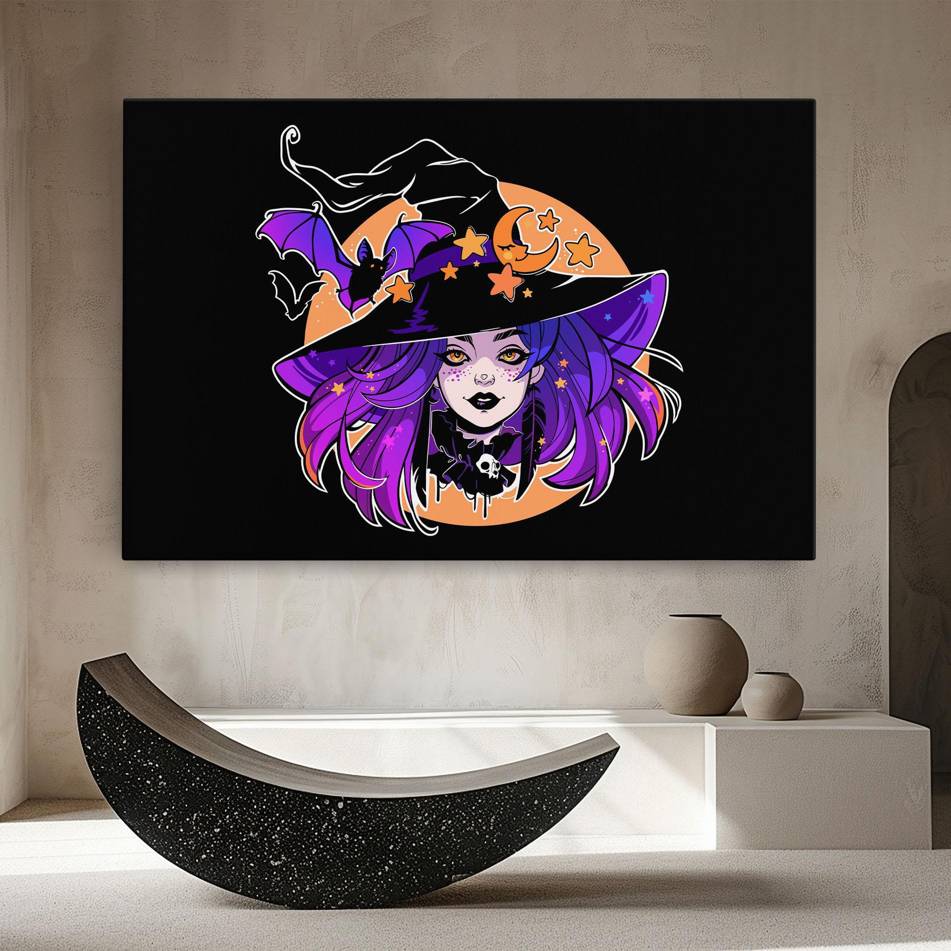 Tablou Canvas Purple Witch mockup 8