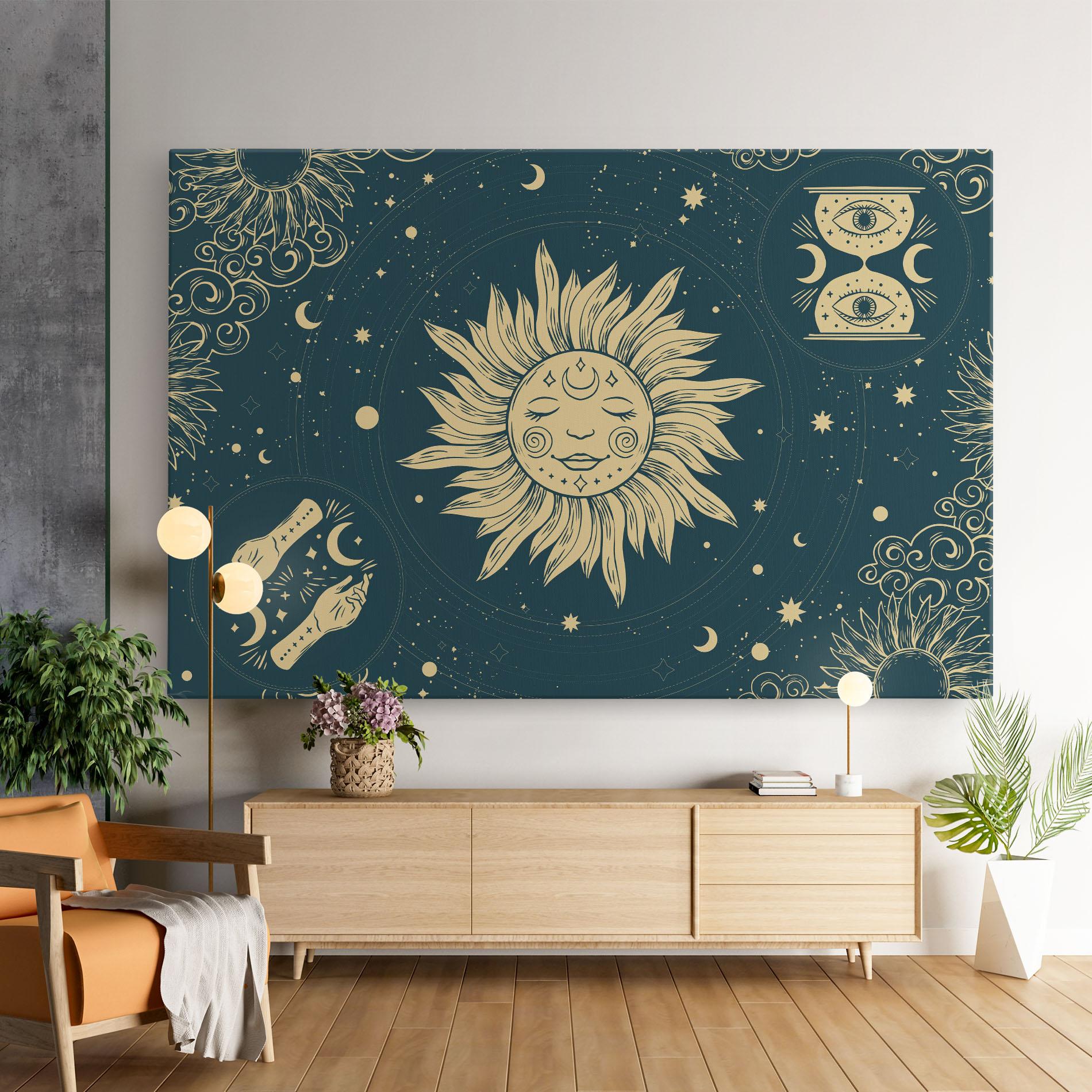 Tablou Canvas Sun Face Magic mockup 9