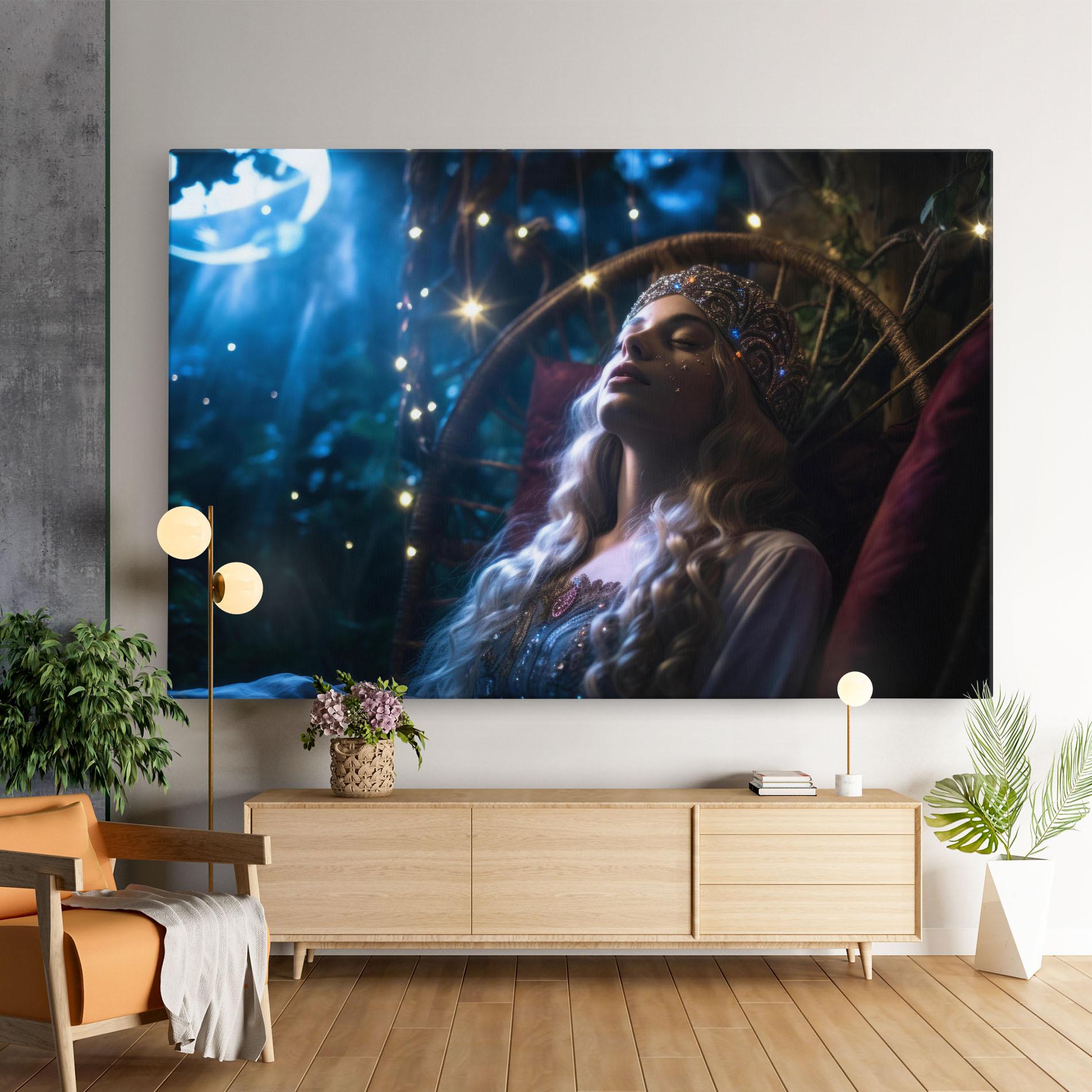 Tablou Canvas Witch Sleeping mockup 9