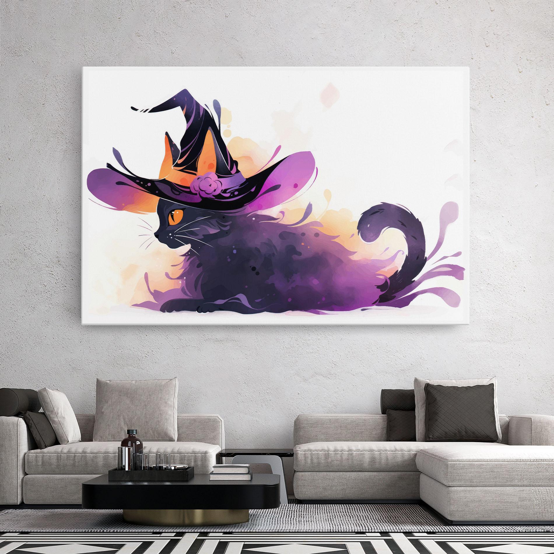 Tablou Canvas Cat Witch mockup 2