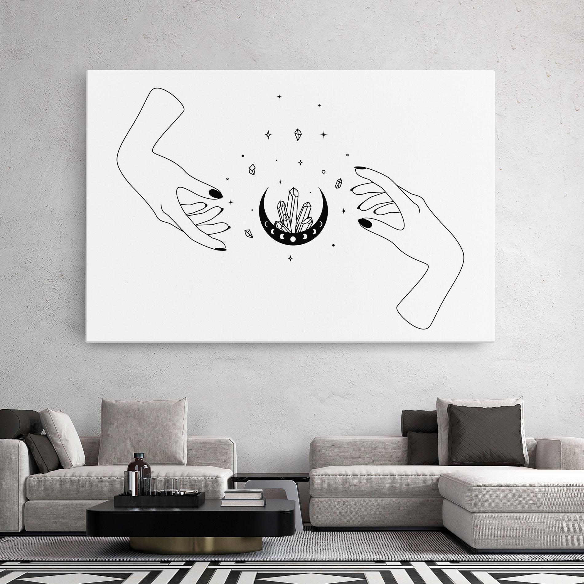 Tablou Canvas Crystal Hand mockup 2