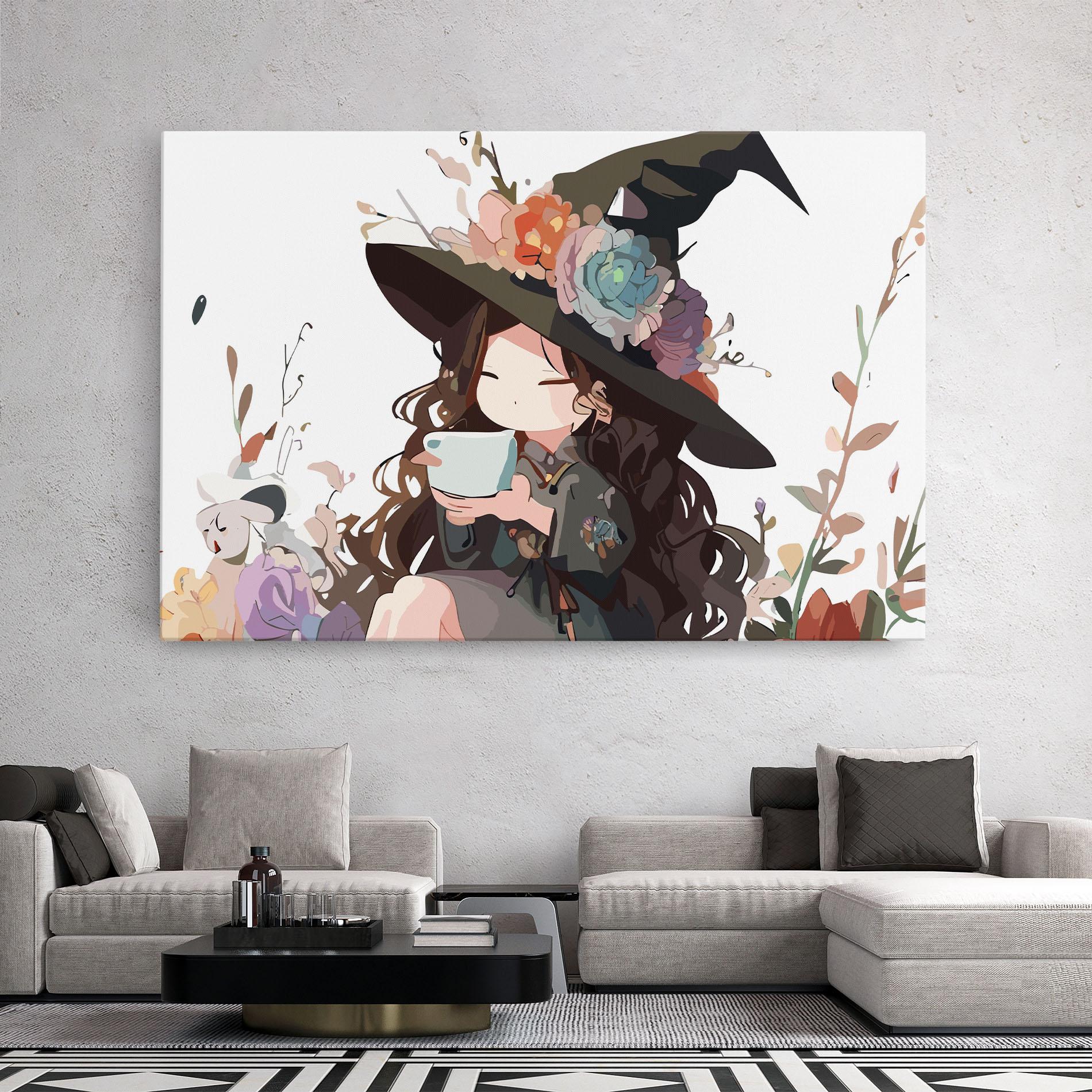 Tablou Canvas Cute Witch mockup 2