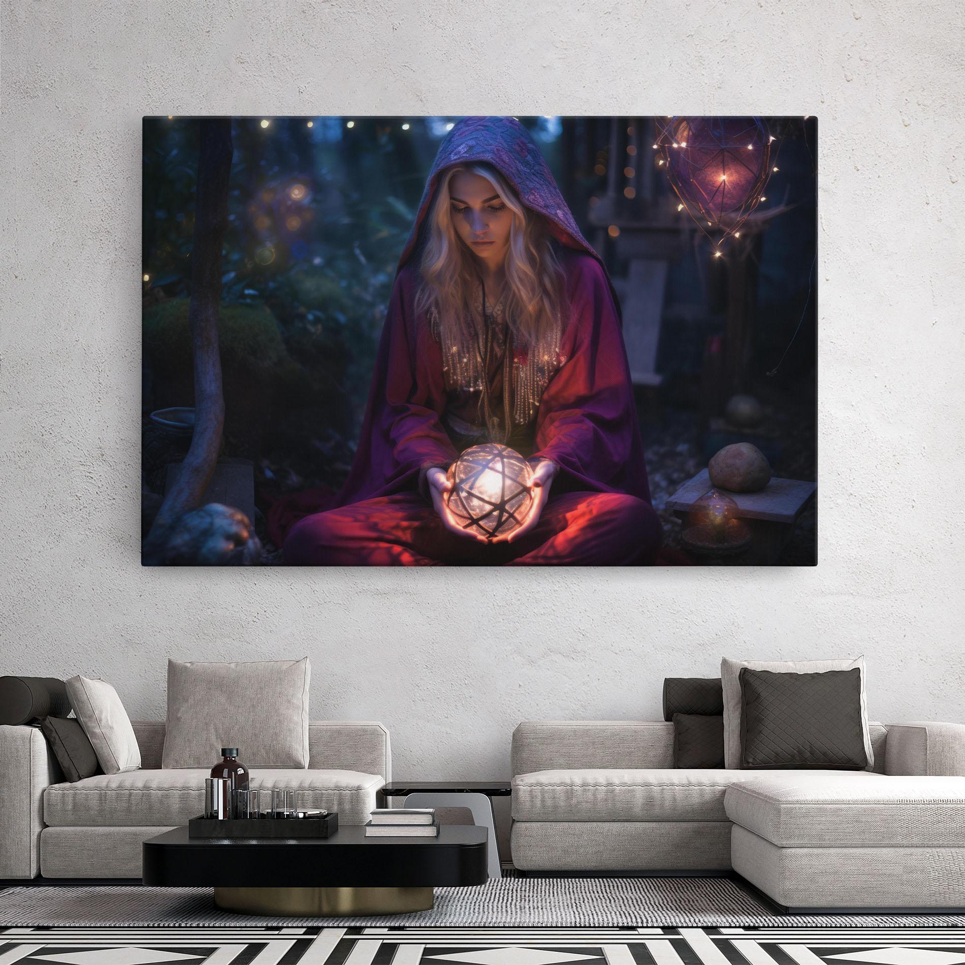 Tablou Canvas Garden Witch mockup 2