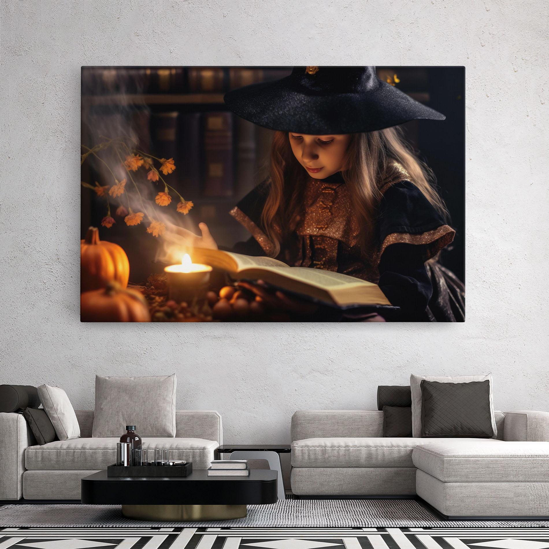 Tablou Canvas Little Witch mockup 2